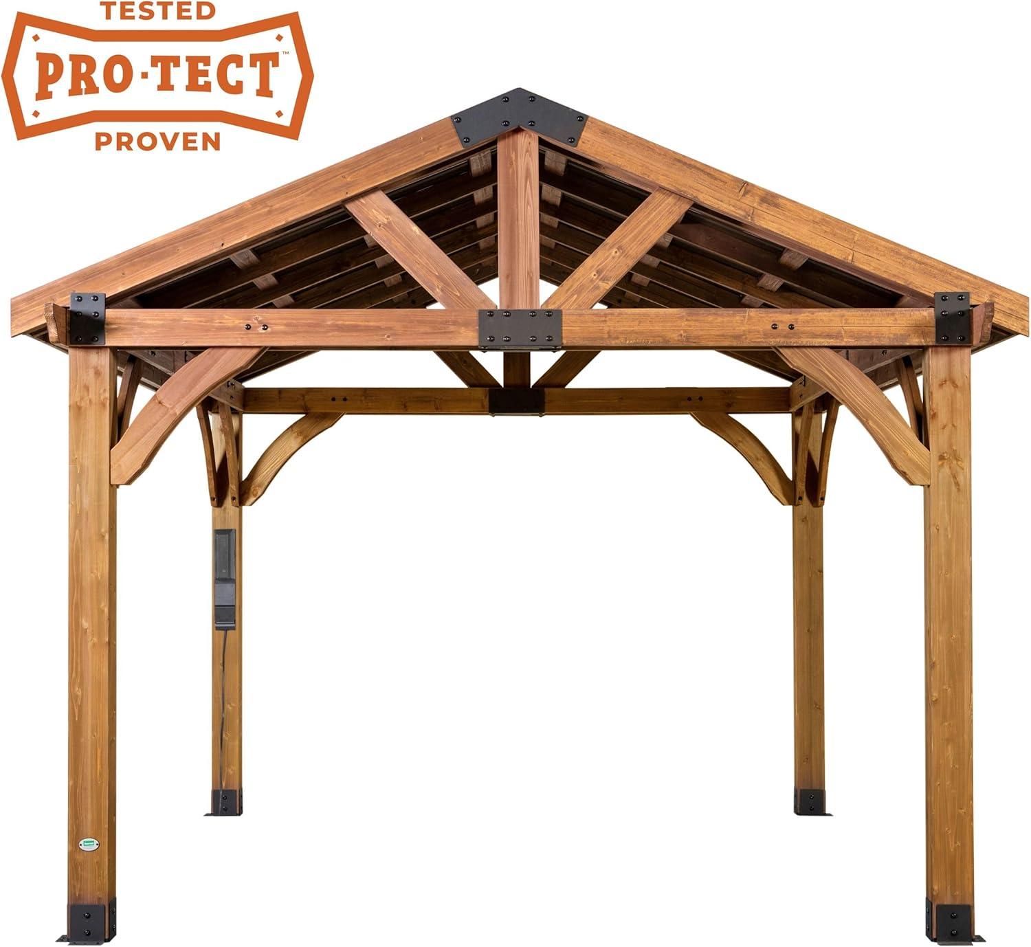 Arlington 12x12 Cedar Gazebo with Insulated Steel Roof