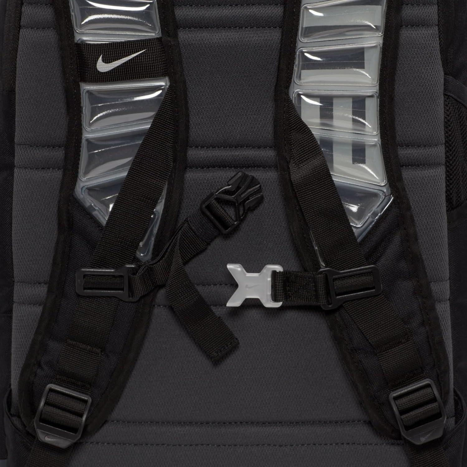 Nike Men's Hoops Elite Backpack, Black Anthracite and Metallic Silver