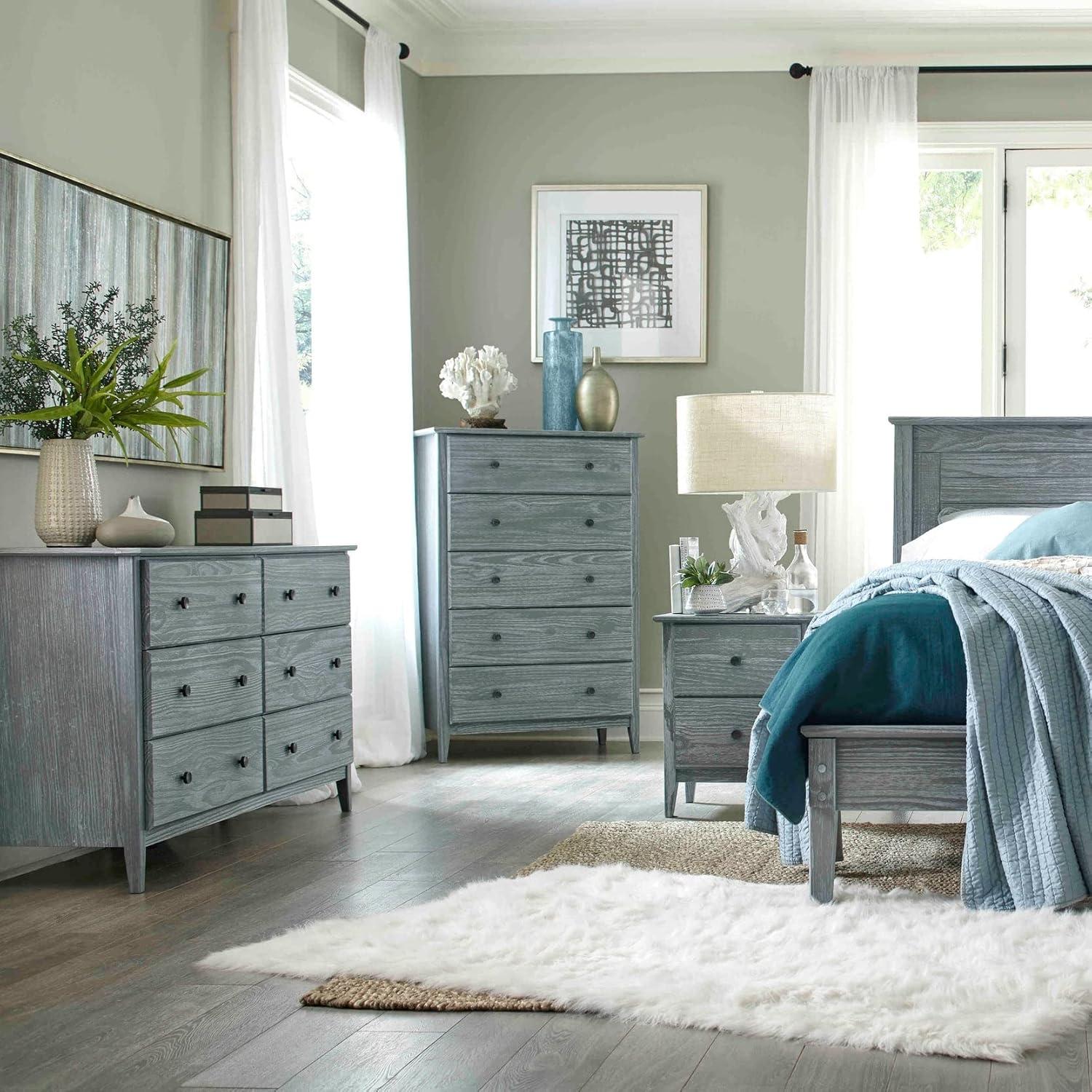 Greenport Solid Wood Louvered Bed