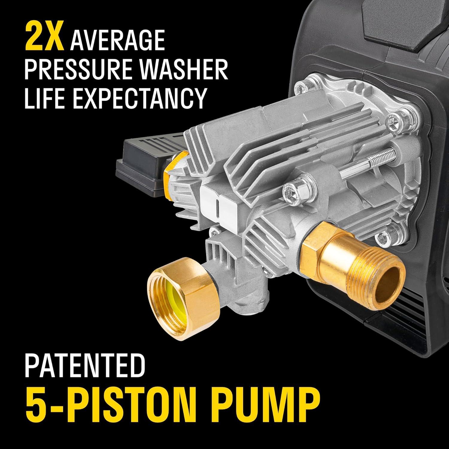 ACTIVE 2.0 Electric Pressure Washer - 2.0 GPM Flow and 1800 PSI Peak Pressure, Pressure washers for Power Wash, Power Washers Electric Powered, Wall Mount Pressure Washer, Hidrolavadora Electrica