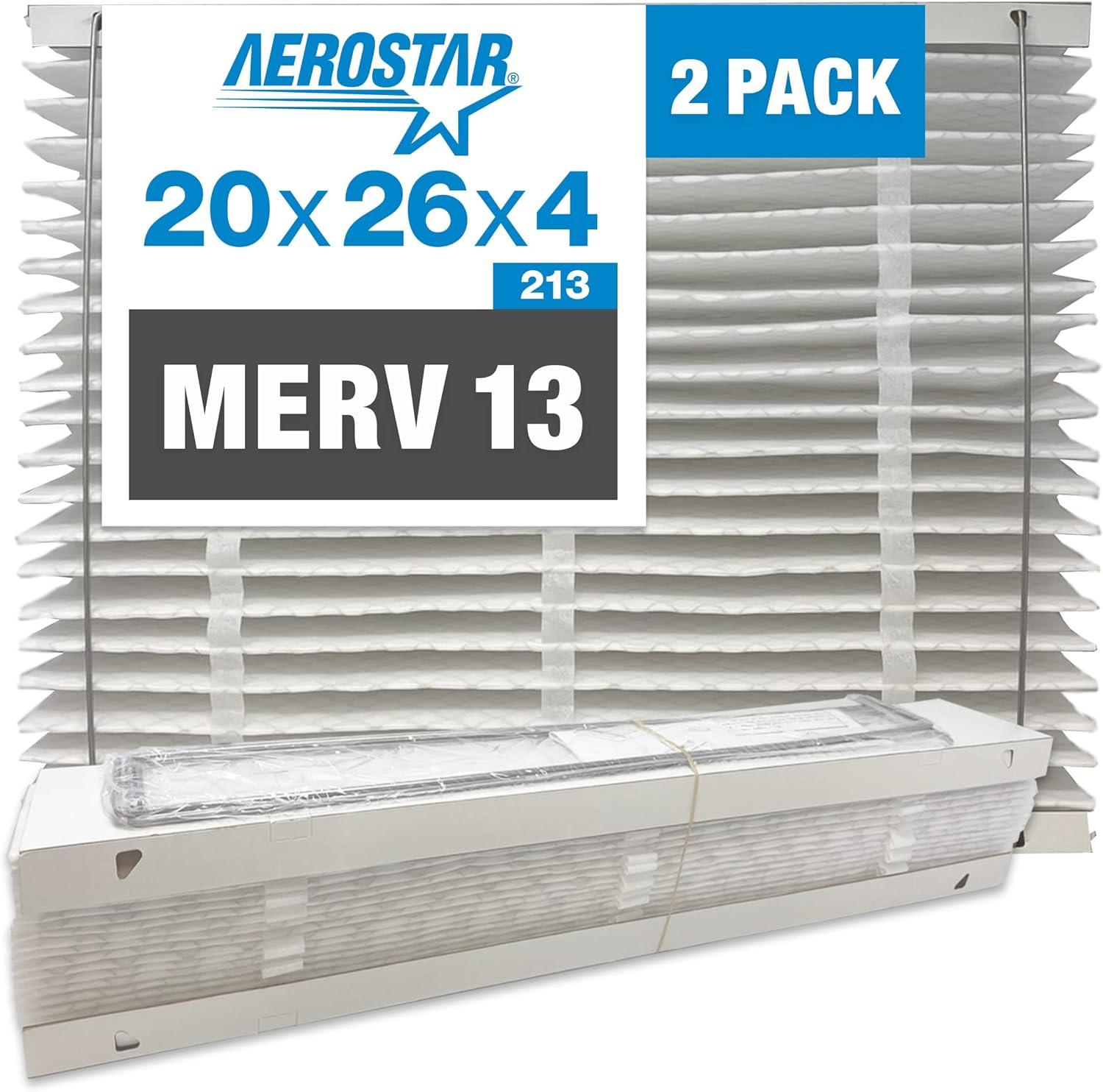 Aerostar MERV 13 Collapsible Replacement Filter for Aprilaire 213