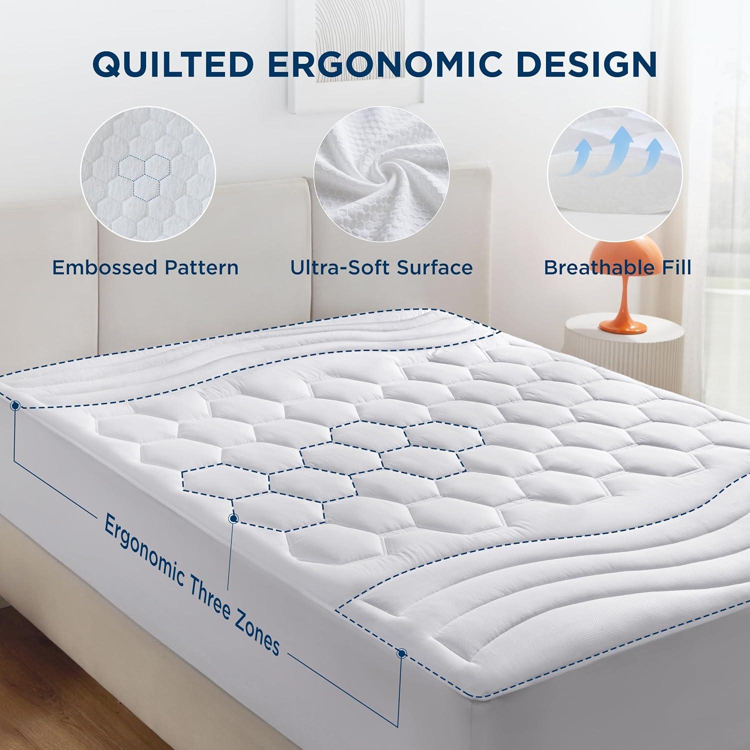 Bedsure Bedsure Quilted Fitted Mattress Topper