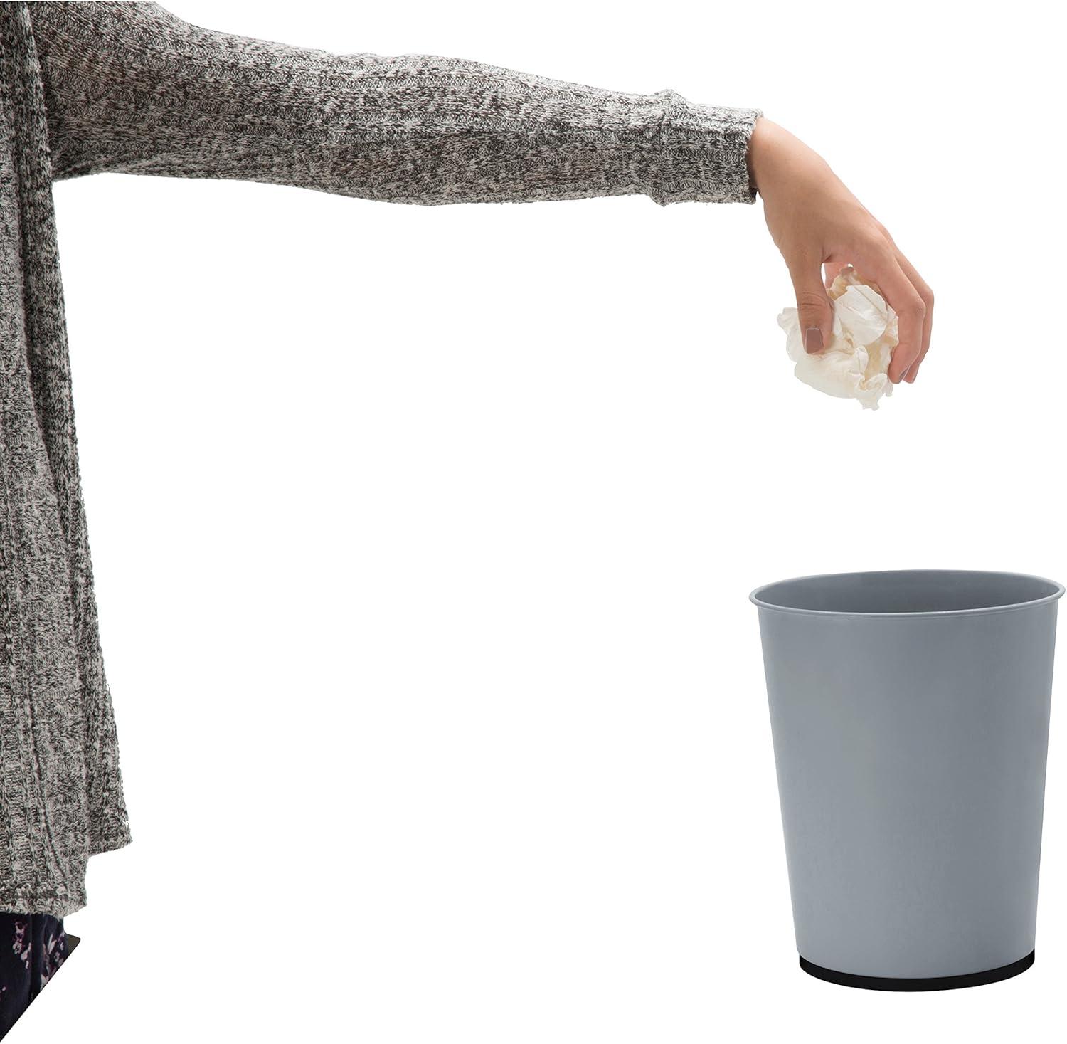 Bath Bliss Bath Bliss Metal Open Waste Basket - 1.32 Gallons