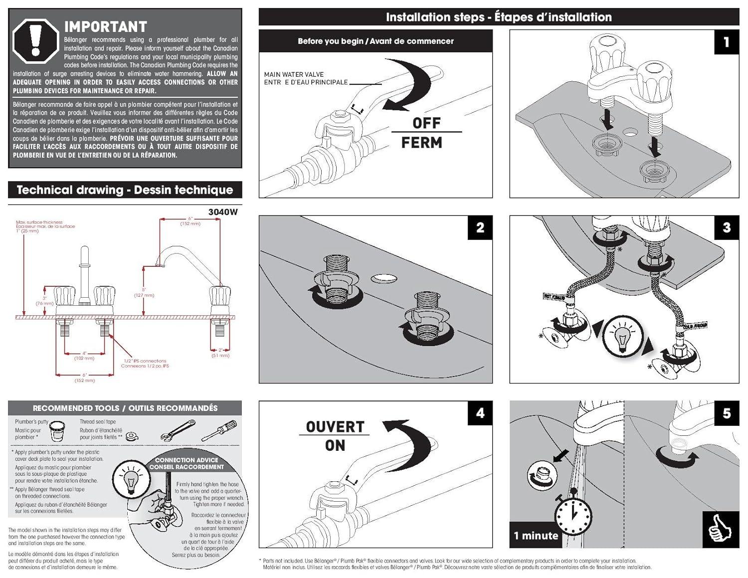 Bélanger Centerset Laundry Faucet