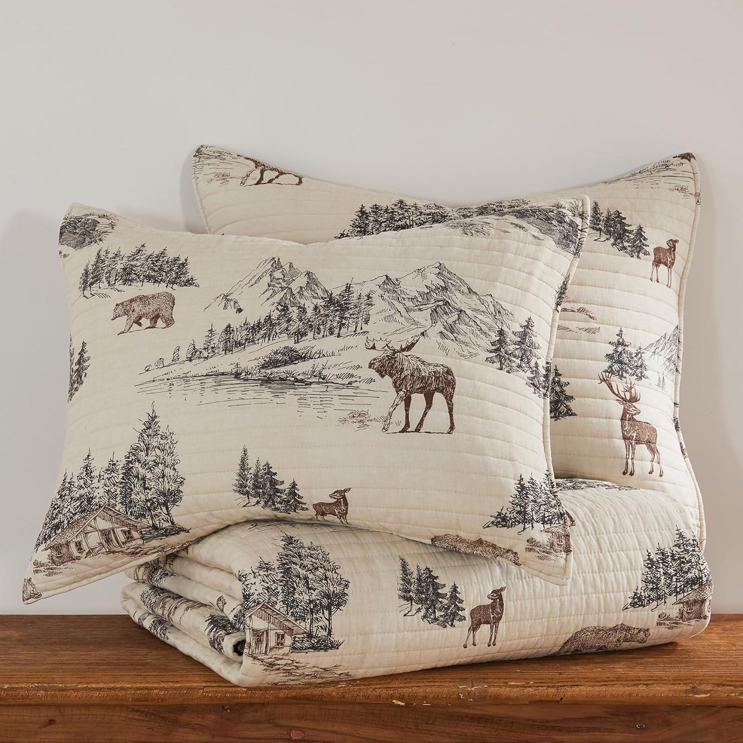 Lodge Toile Full/Queen Quilt Set - Levtex Home