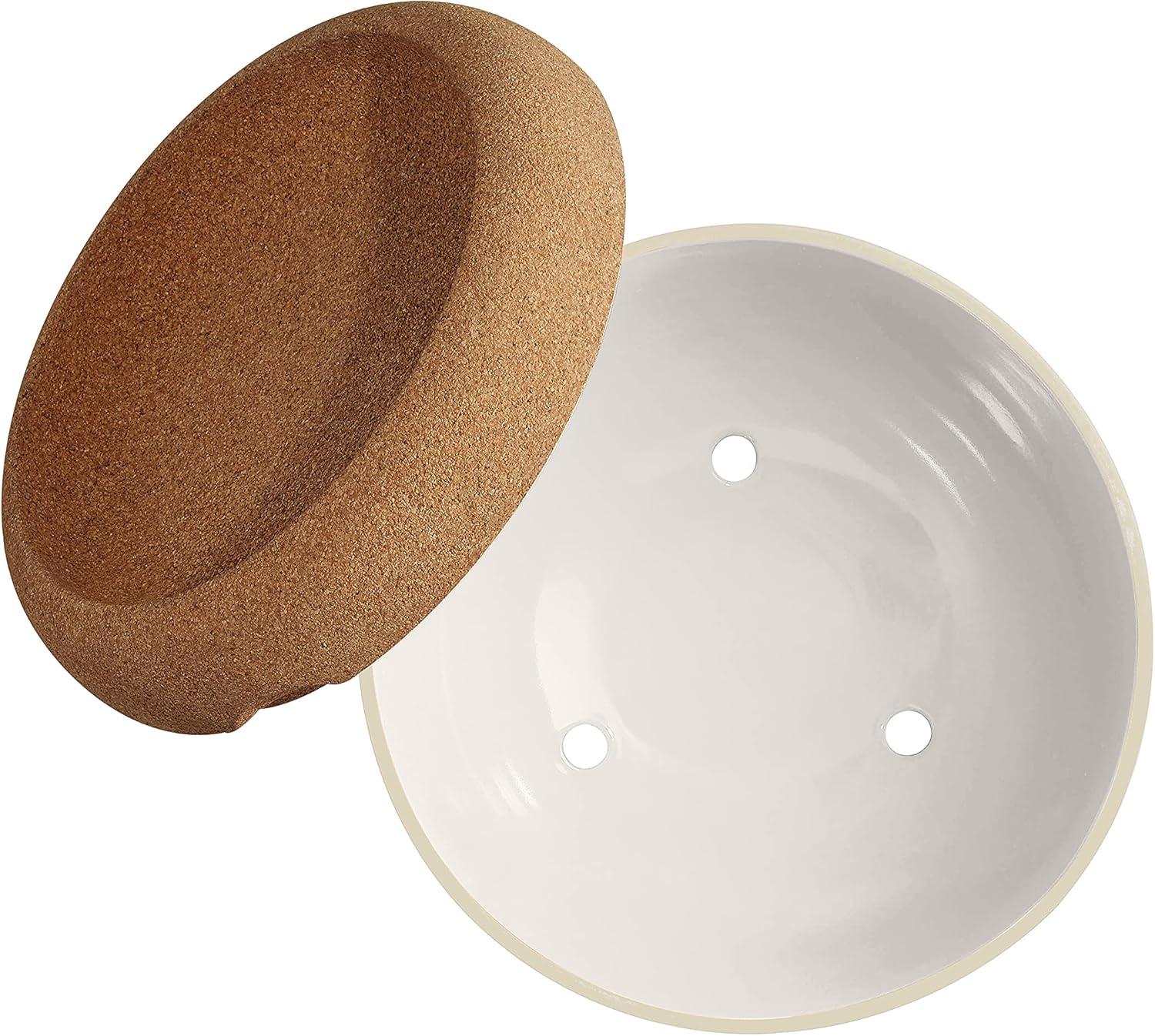 Emile Henry Deep Food Storage Bowl, 10.6-Inch, Creme