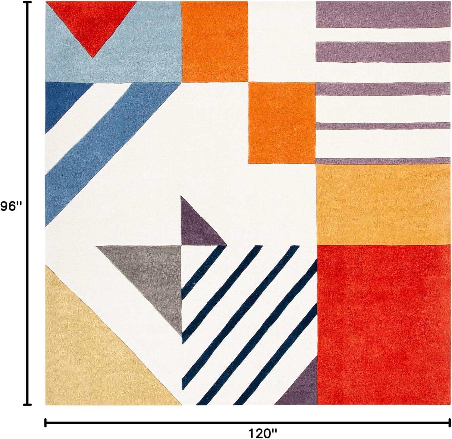 Fifth Avenue FTV120 Hand Tufted Area Rug - Ivory/Multi - 8'x10' - Safavieh.
