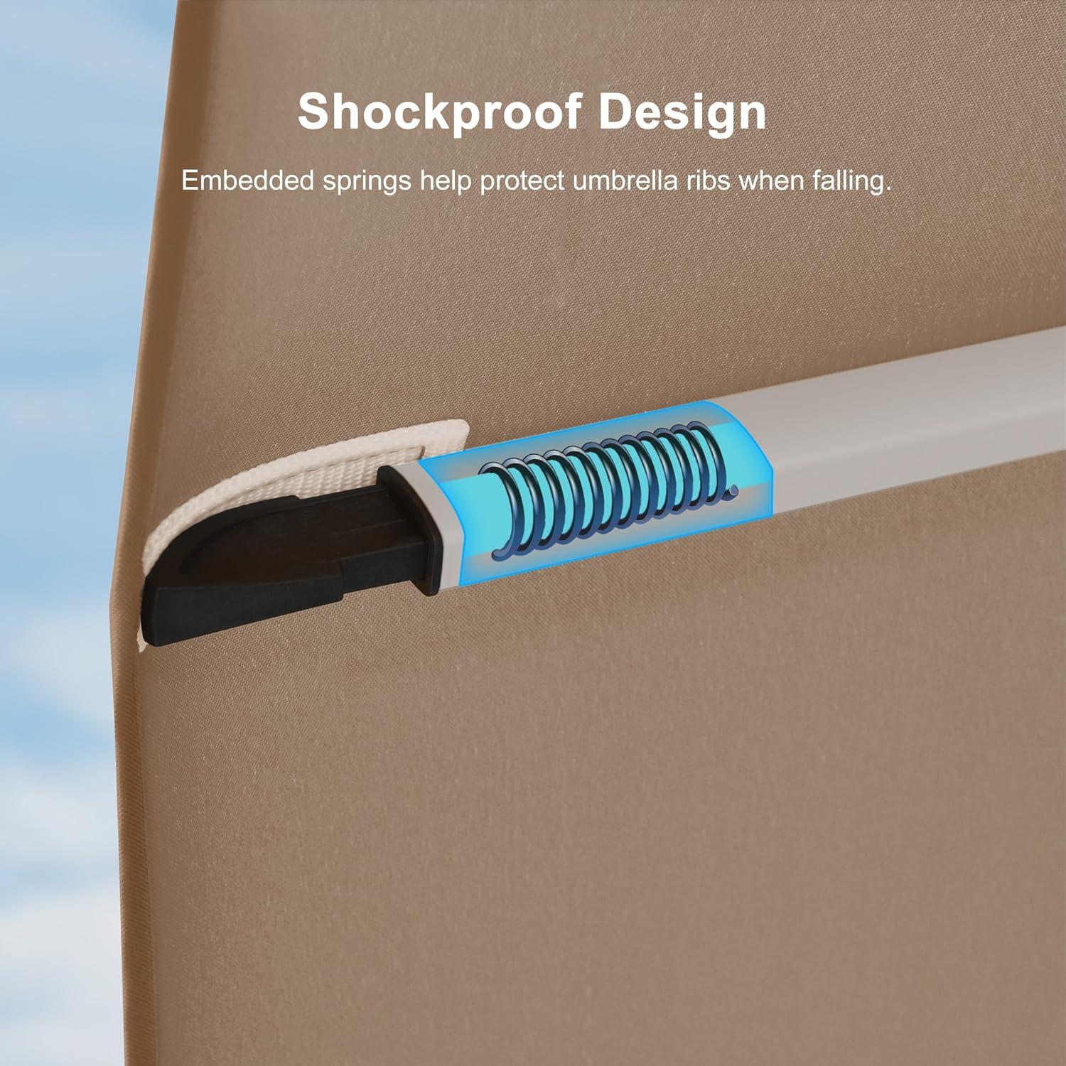 PURPLE LEAF 12 Feet Double Top Deluxe Square Patio Umbrella Offset Hanging Umbrella Cantilever Outdoor Market Umbrella Garden, Black