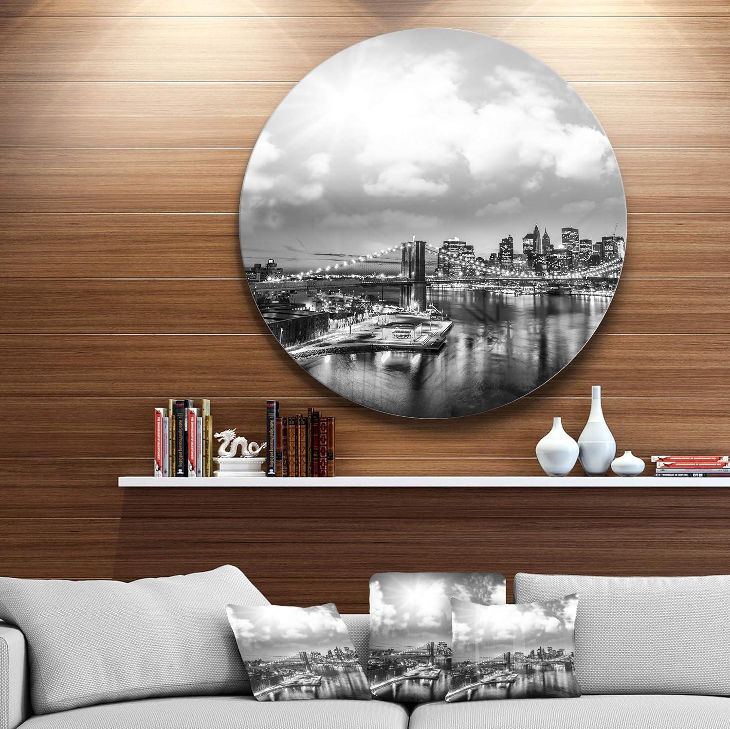 Amazing Night in New York City Metal Wall Art Print