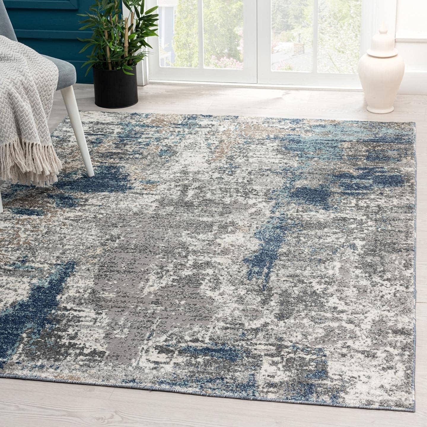 Luxe Weavers Modern Abstract Area Rug, Gray 2x3