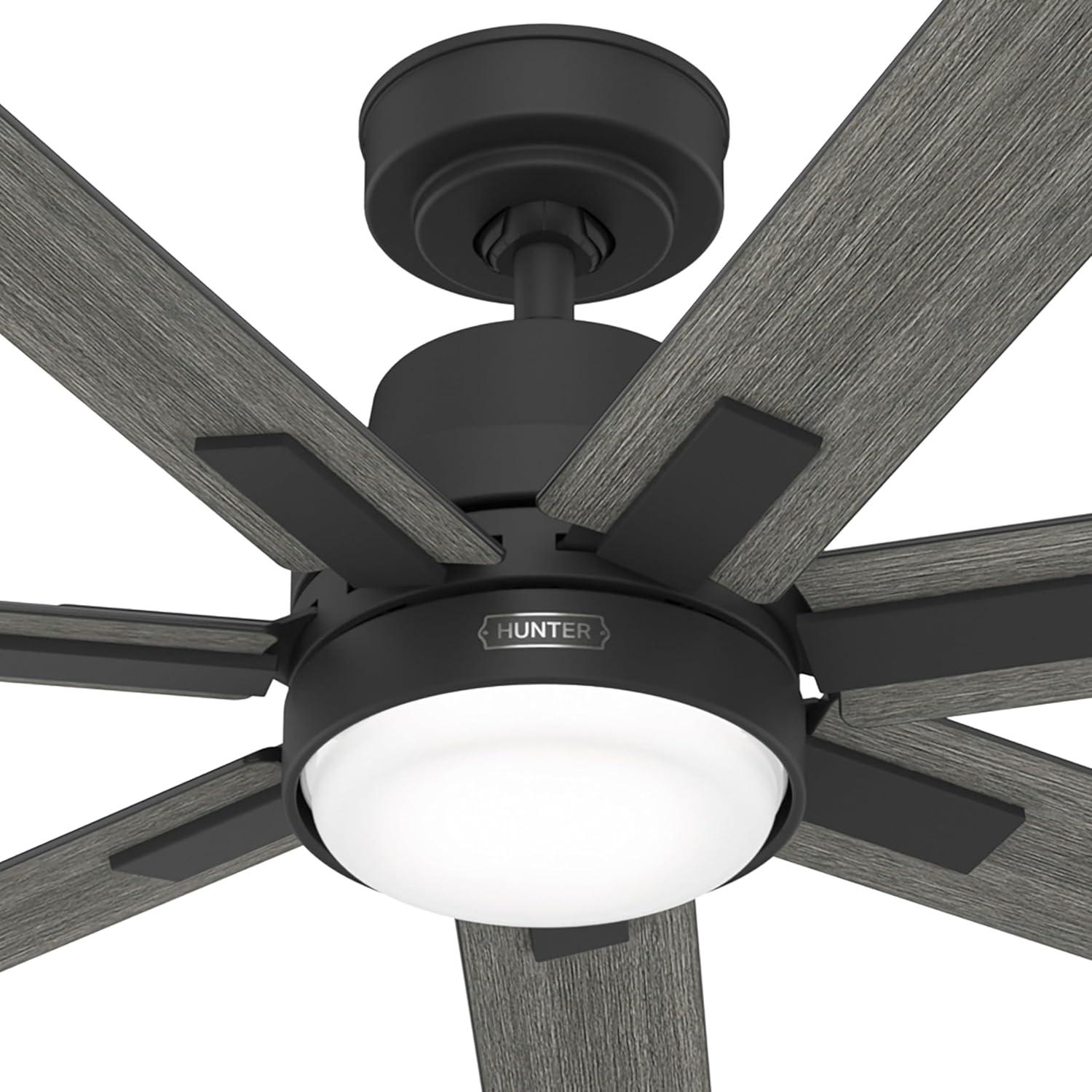 60" Phenomenon 7 - Blade Smart Standard Ceiling Fan with Wall Control and Light Kit Included