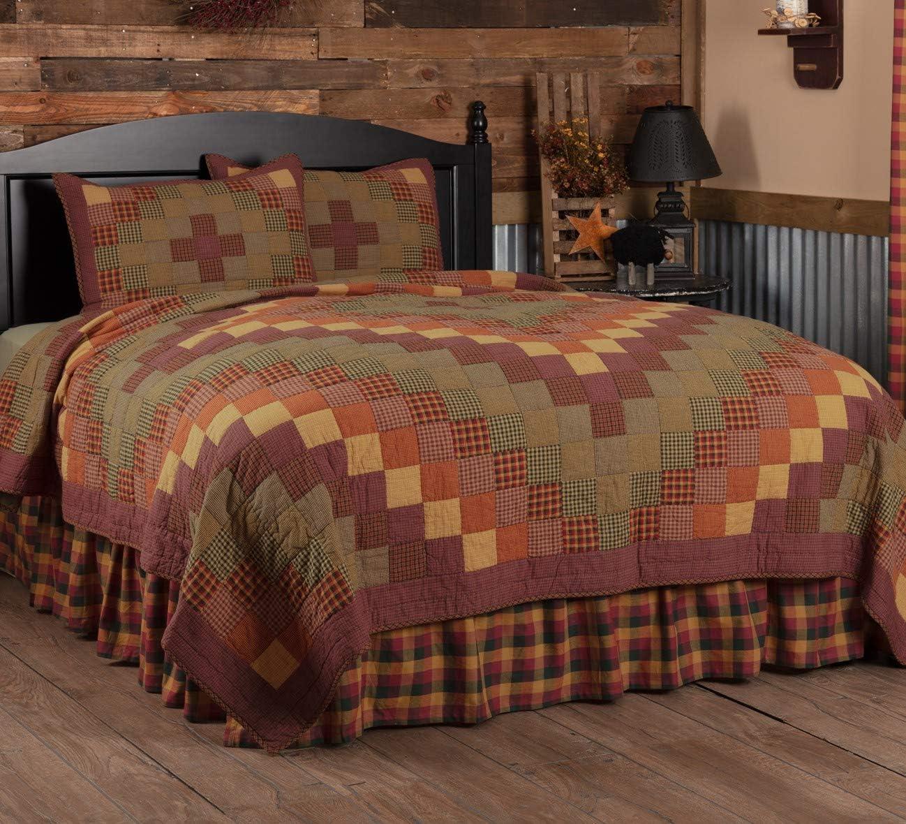 VHC Brands Heritage Farms American Traditional Cotton Patchwork Quilt Set