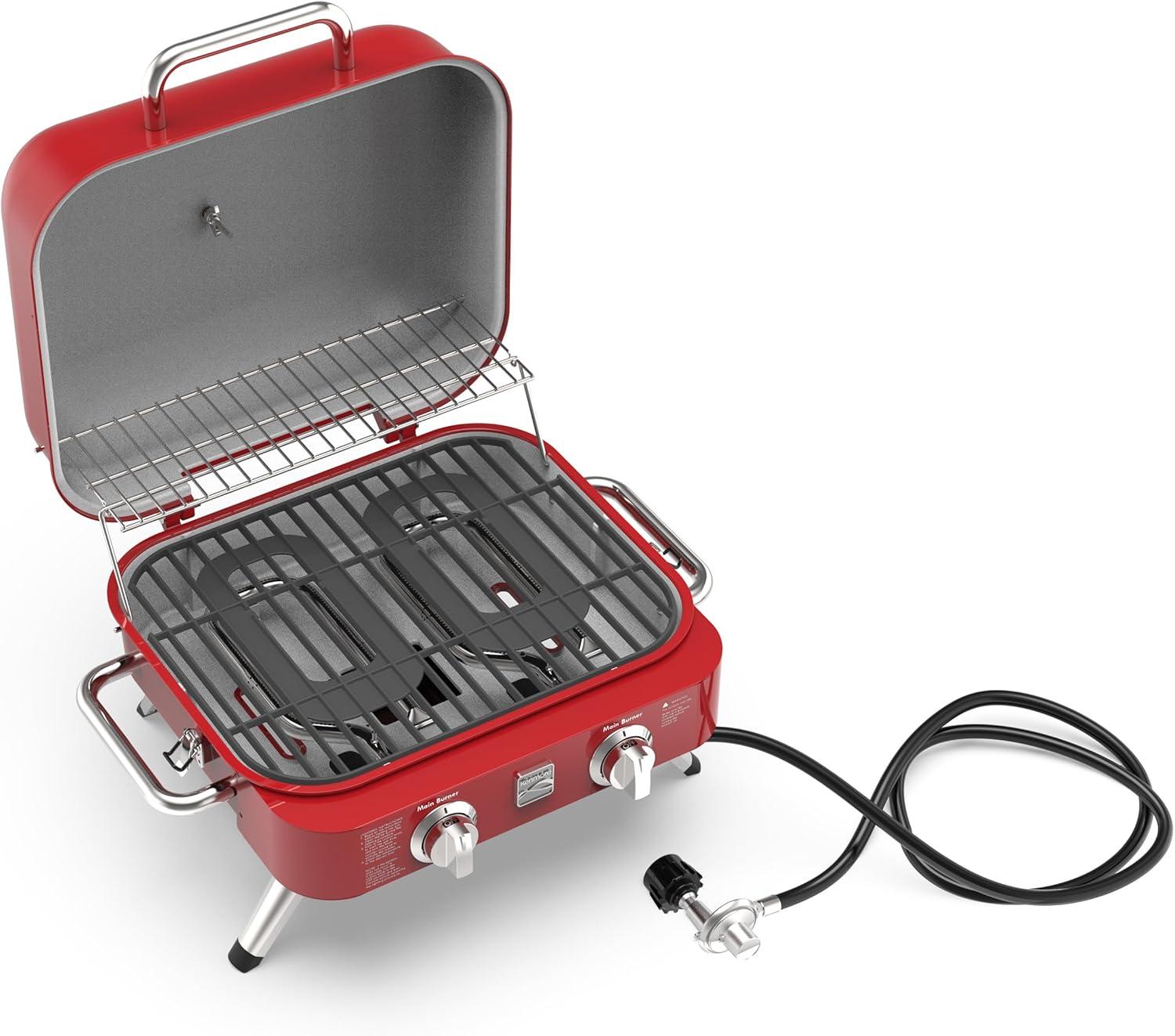 Kenmore 2-Burner Portable Tabletop Retro Gas Grill