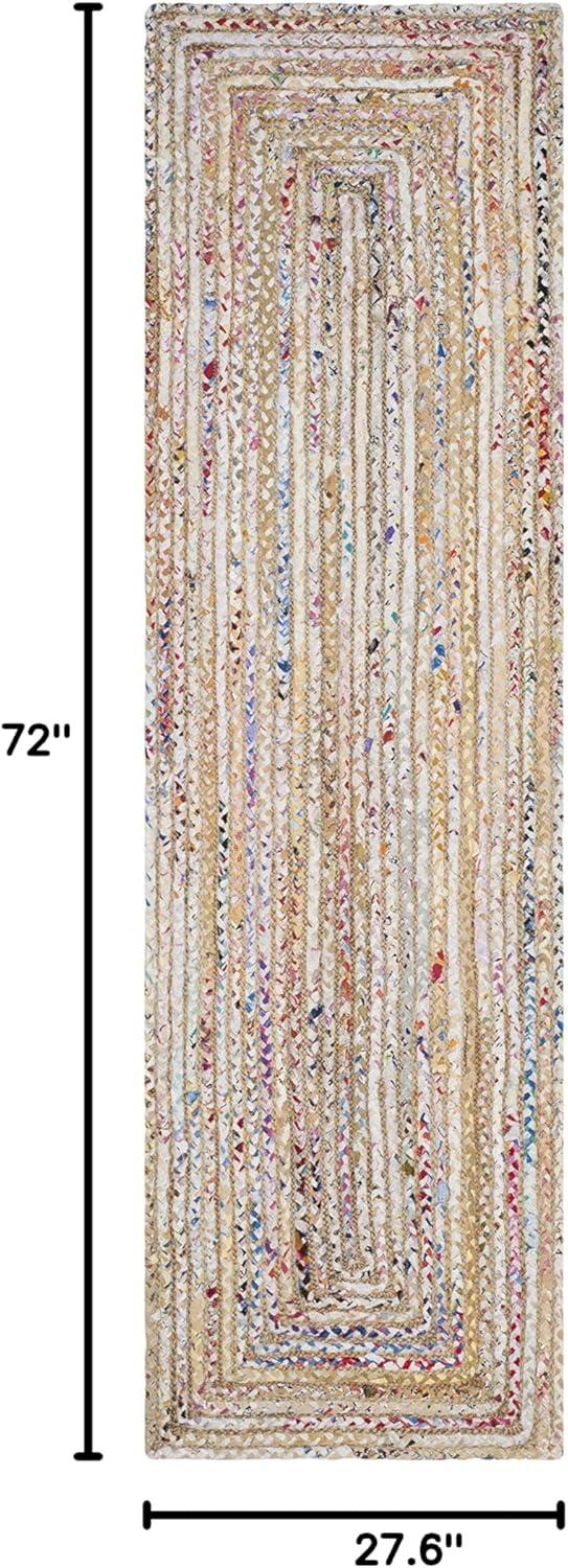 Cape Cod CAP202 Woven Indoor Runner Rug - Beige/Multi - 2'3"x6' - Safavieh