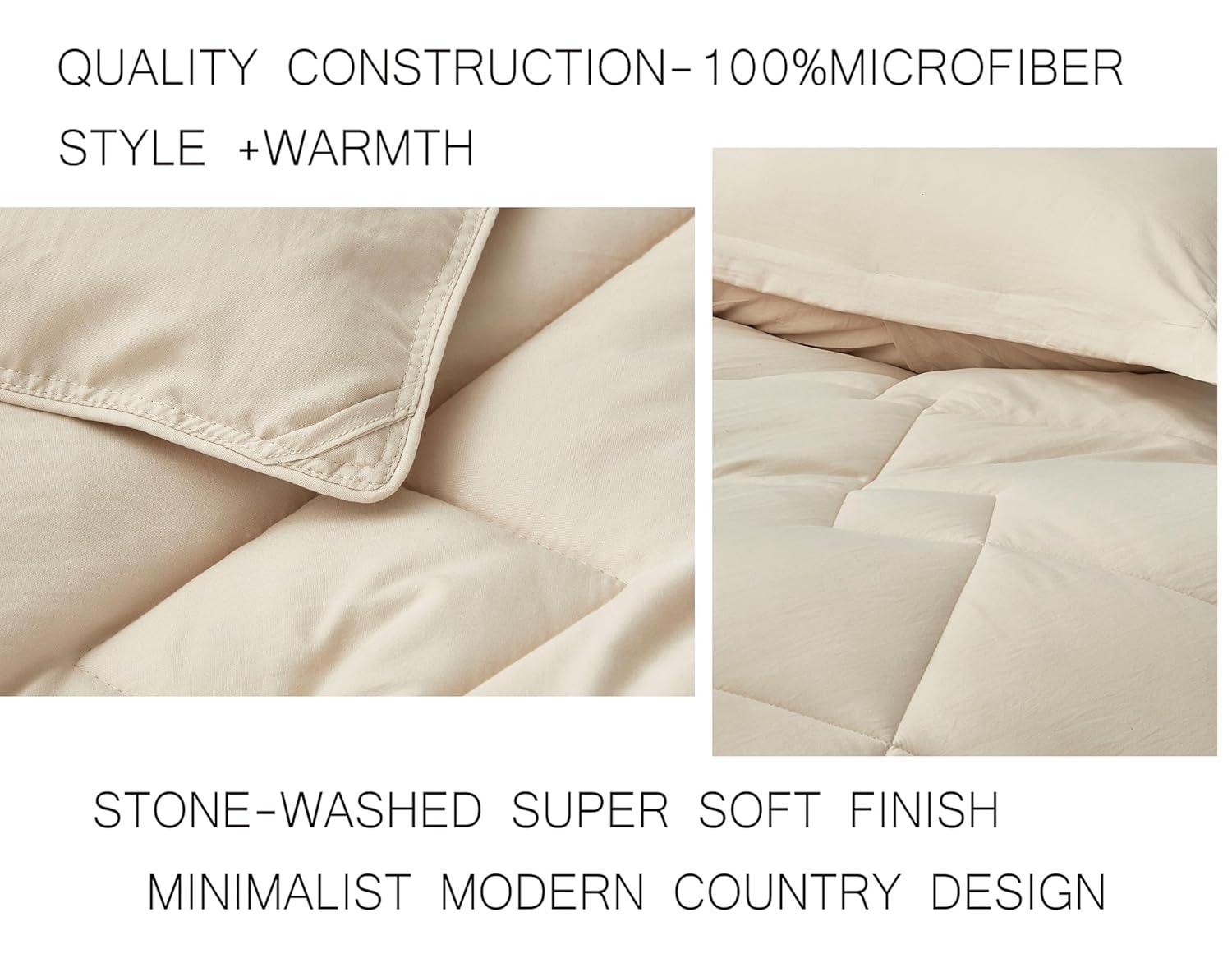 Chezmoi Collection Logan Solid Comforter Set