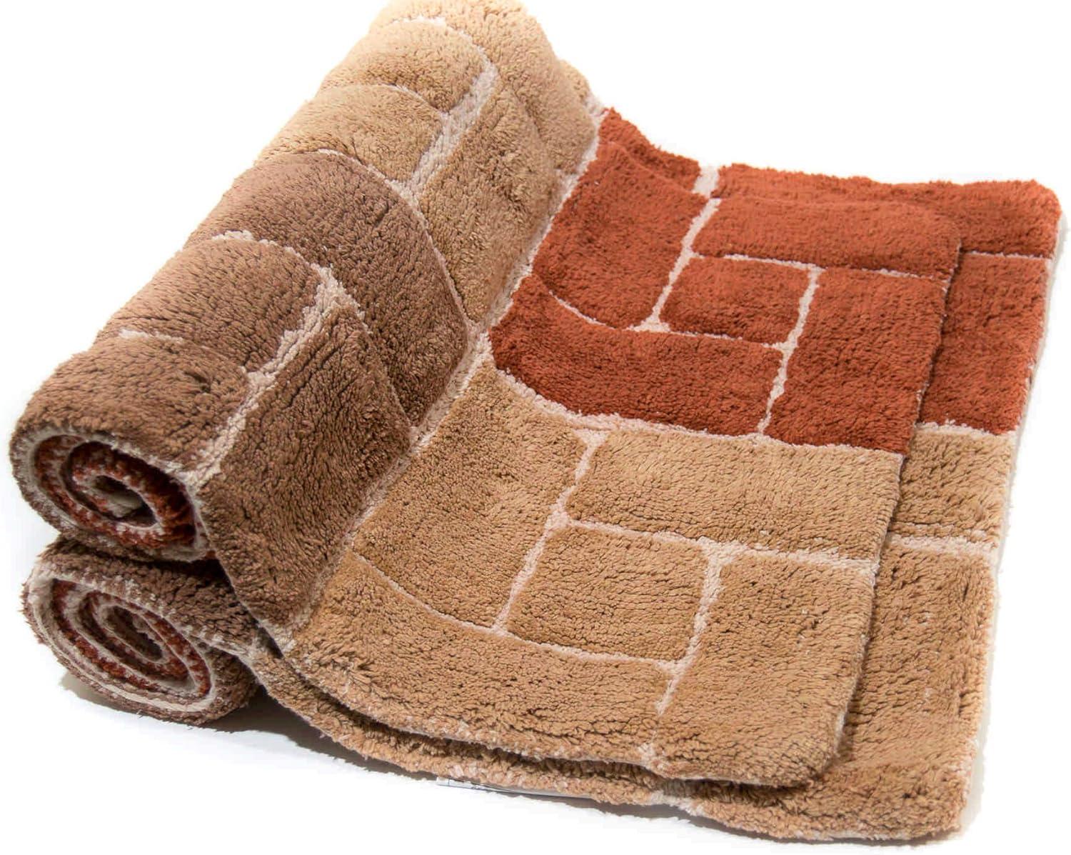 Classic Color Cotton Blend Bath Rug