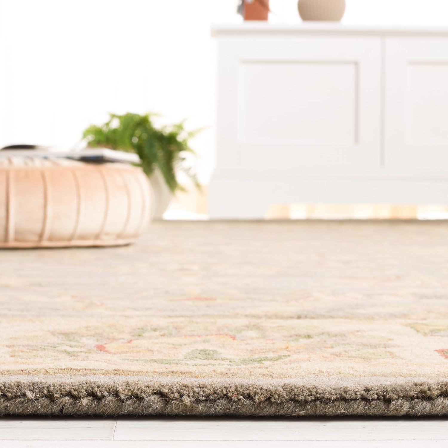 Heritage HG343 Hand Tufted Area Rug - Brown/Ivory - 7'6"x9'6" - Safavieh.