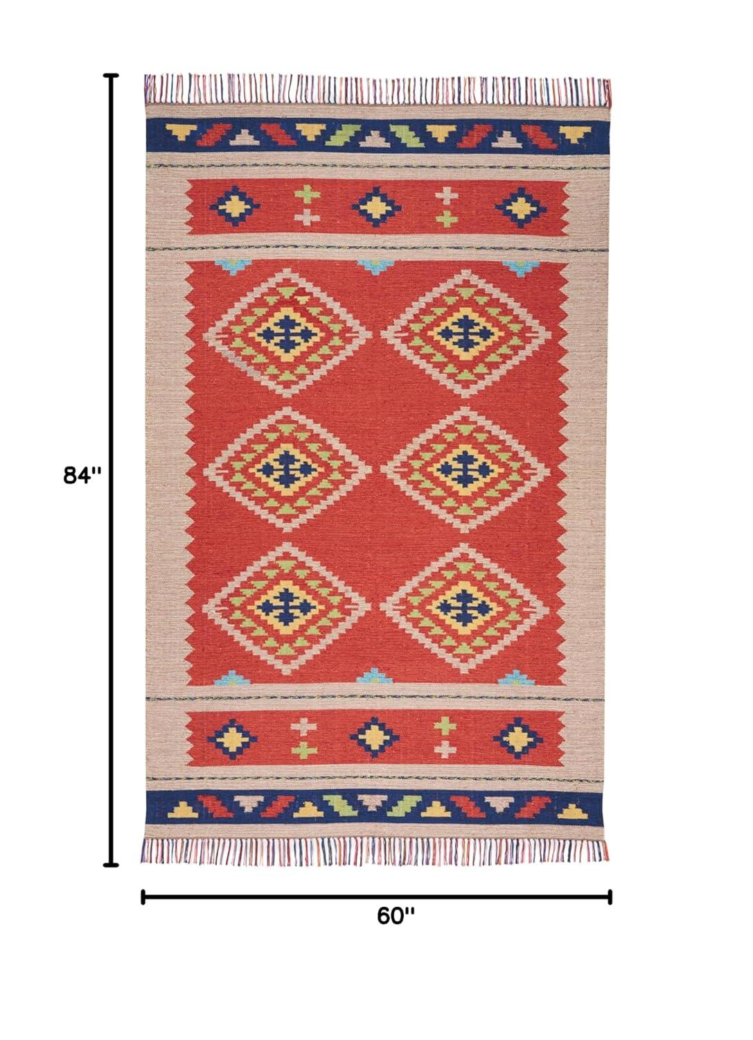 Nourison Baja Boho Geometric Southwestern Flatwoven Indoor Rug