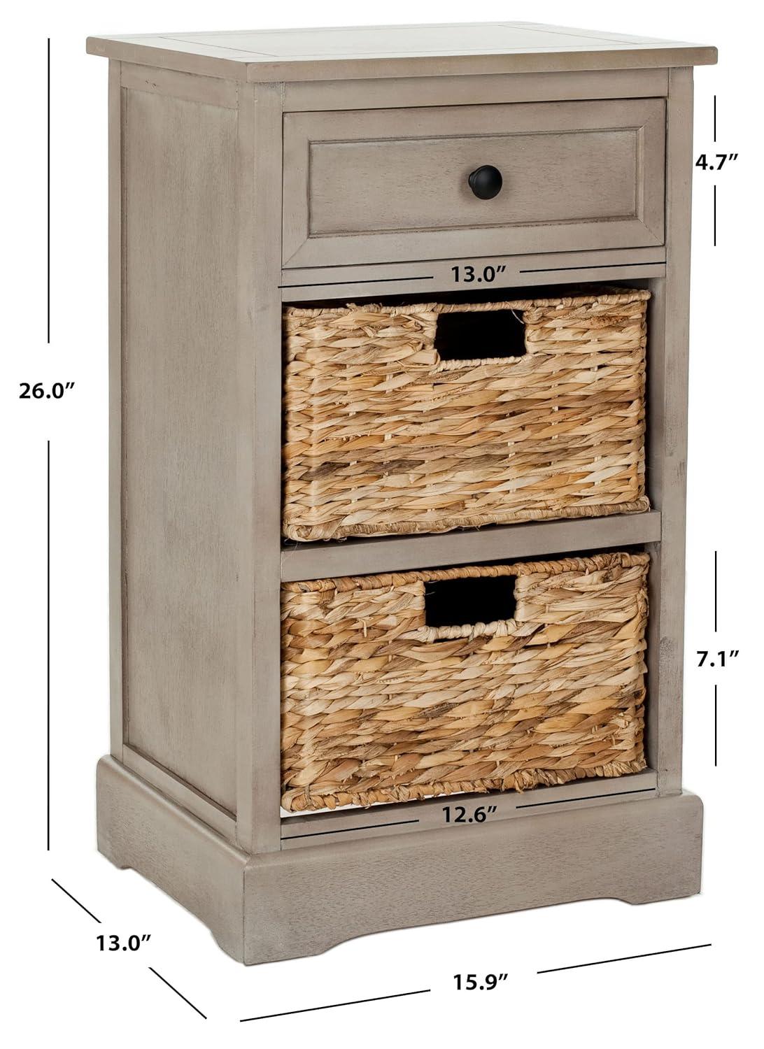 Carrie Side Table - Vintage Grey - Safavieh.