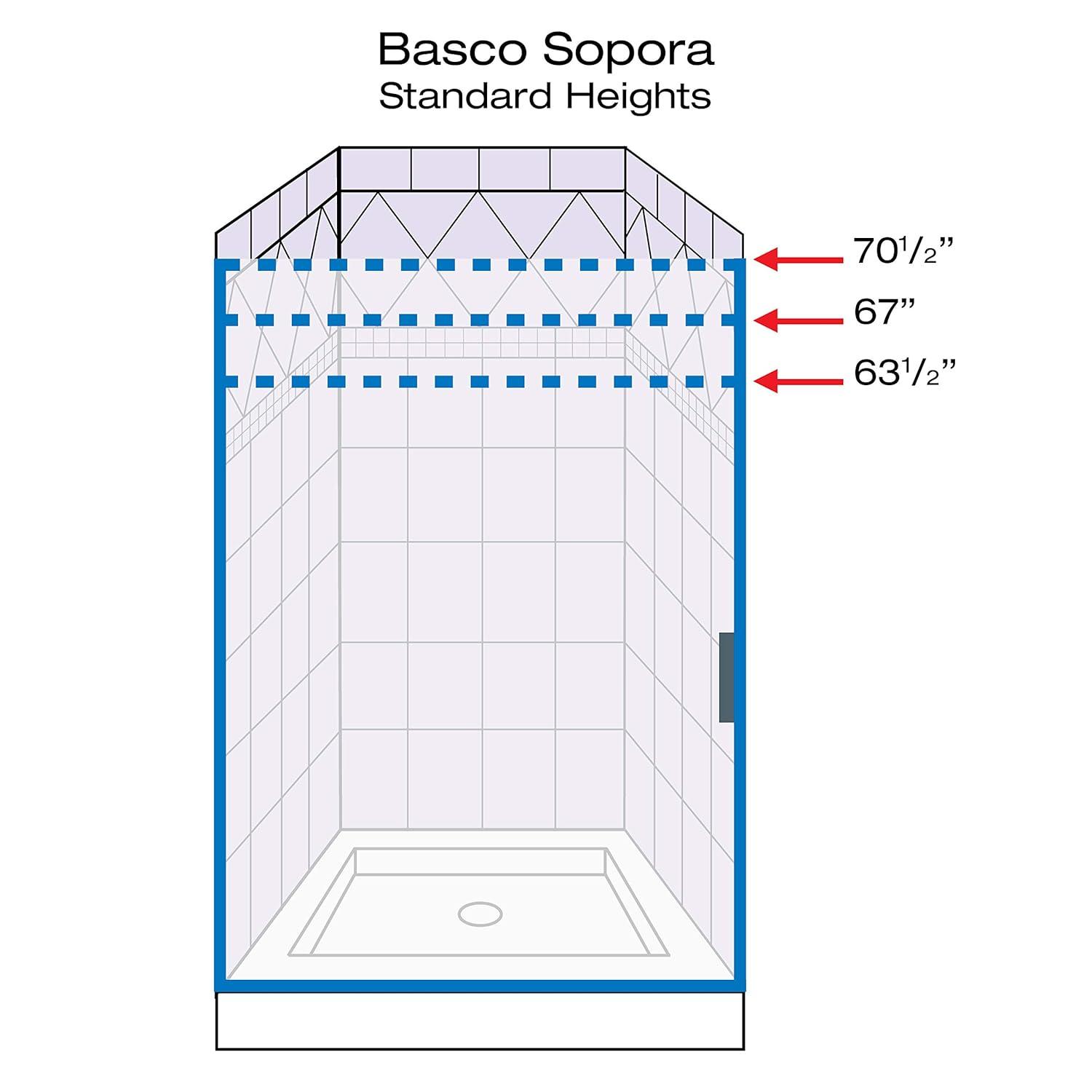 Sopora 22.5" W x 67" H Pivot Framed Shower Door