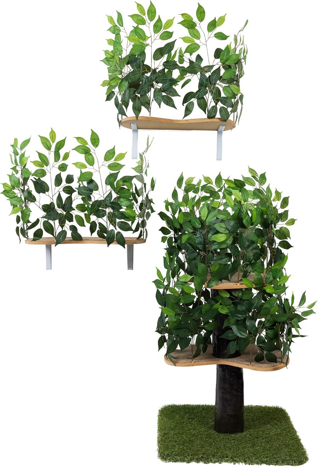 On2pets Kitty Jungle - Medium Cat Tree & Shelves Bundle Deal