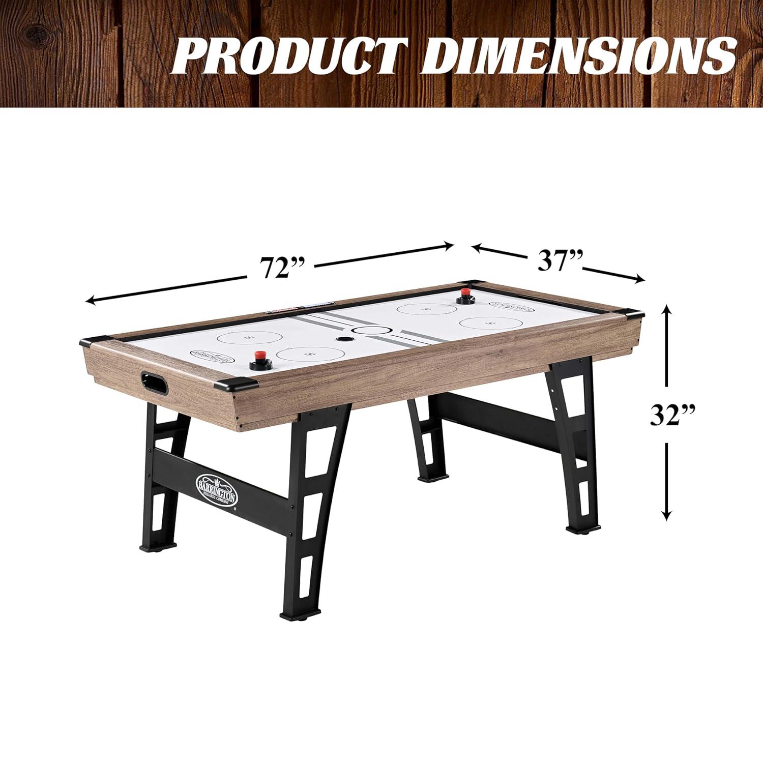 Barrington Billiards Company Barrington Urban 7' Air Powered Hockey Table With Pusher And Puck Set