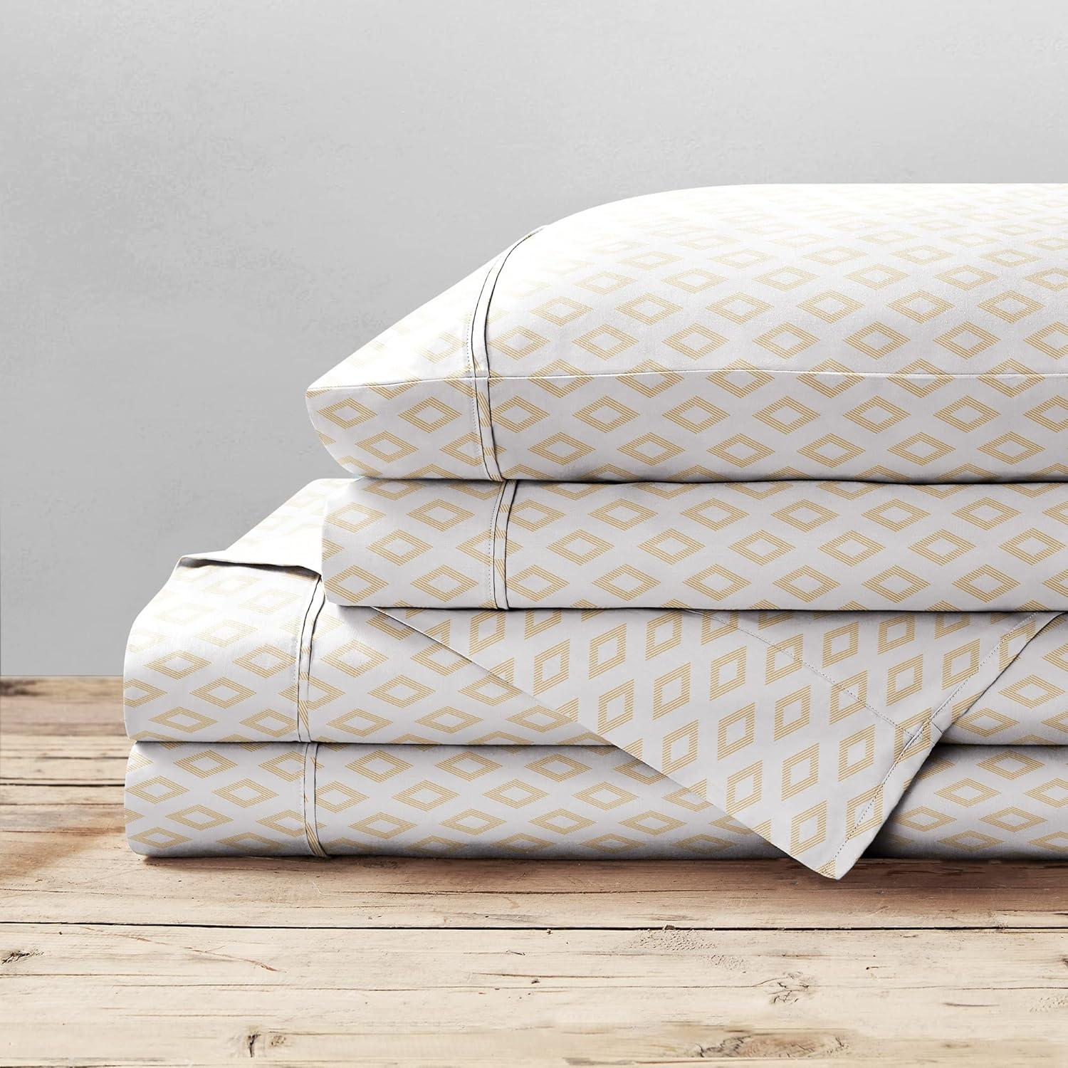 Brielle Percale Geometric Sheet Set