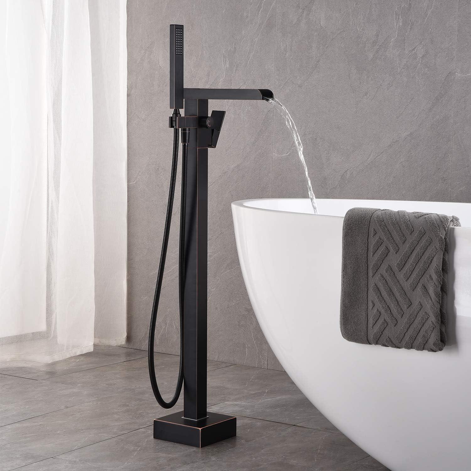 Bathroom Freestanding Tub Filler with Diverter