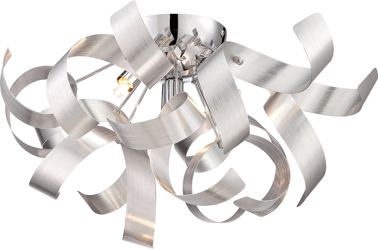 Quoizel Lighting Ribbons 4 - Light Flush Mount in  Millenia