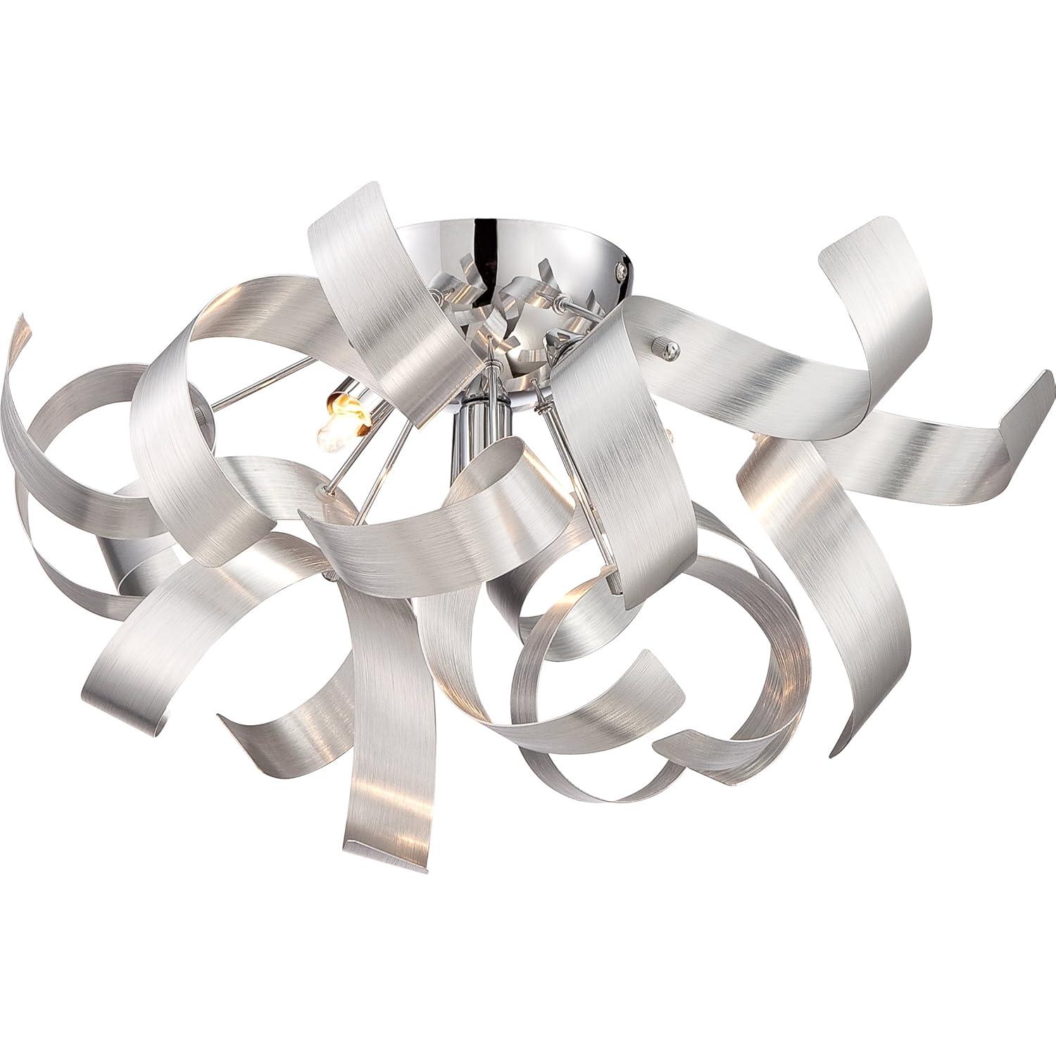 Quoizel Lighting Ribbons 4 - Light Flush Mount in  Millenia