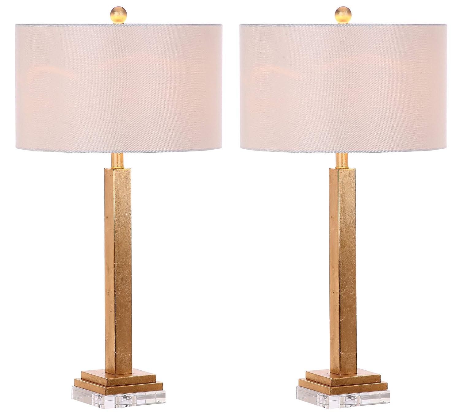 Perri Table Lamp (Set of 2) - 30 Inch Height - LIT4378 - Gold/Off White - Safavieh