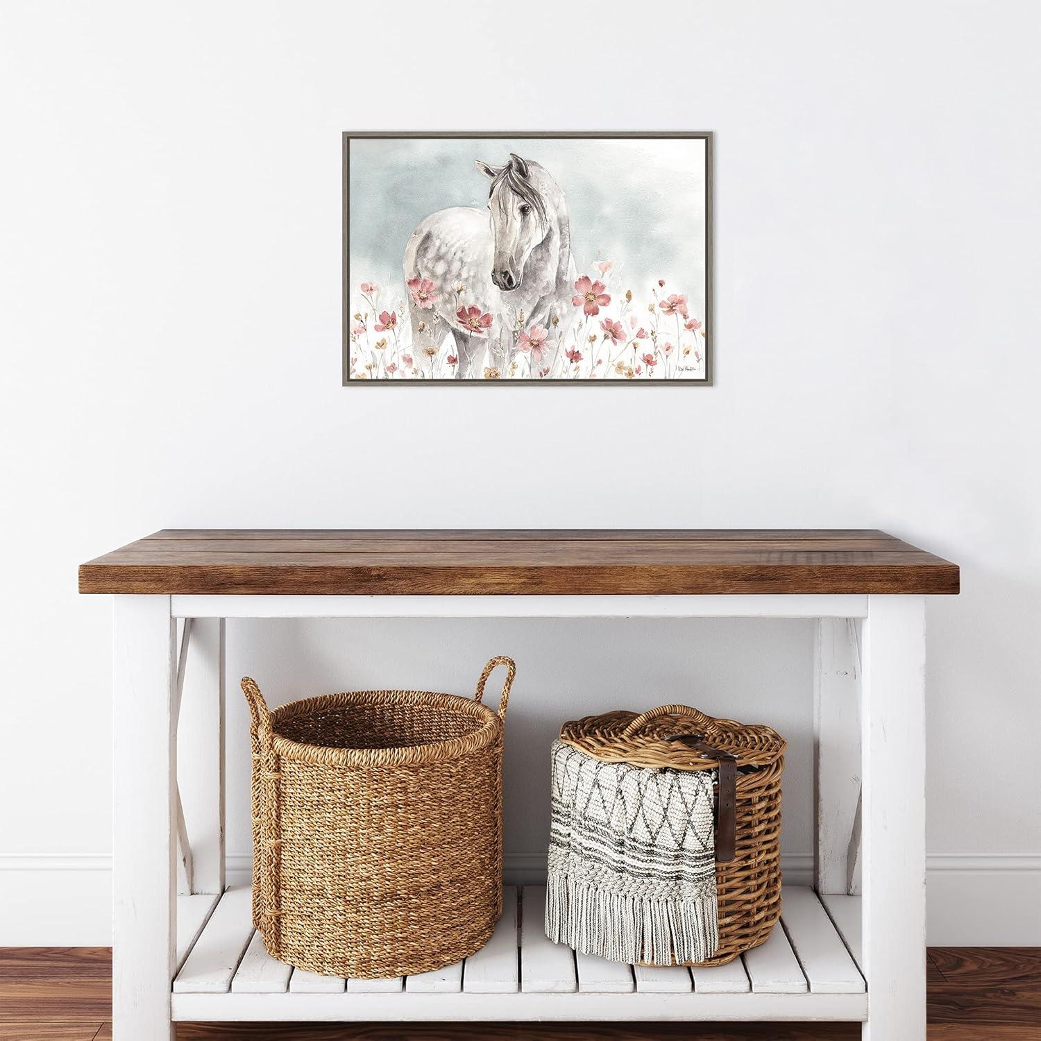 Amanti Art Wild Horses I by Lisa Audit Canvas Wall Art Print Framed 23-in. x 16-in.