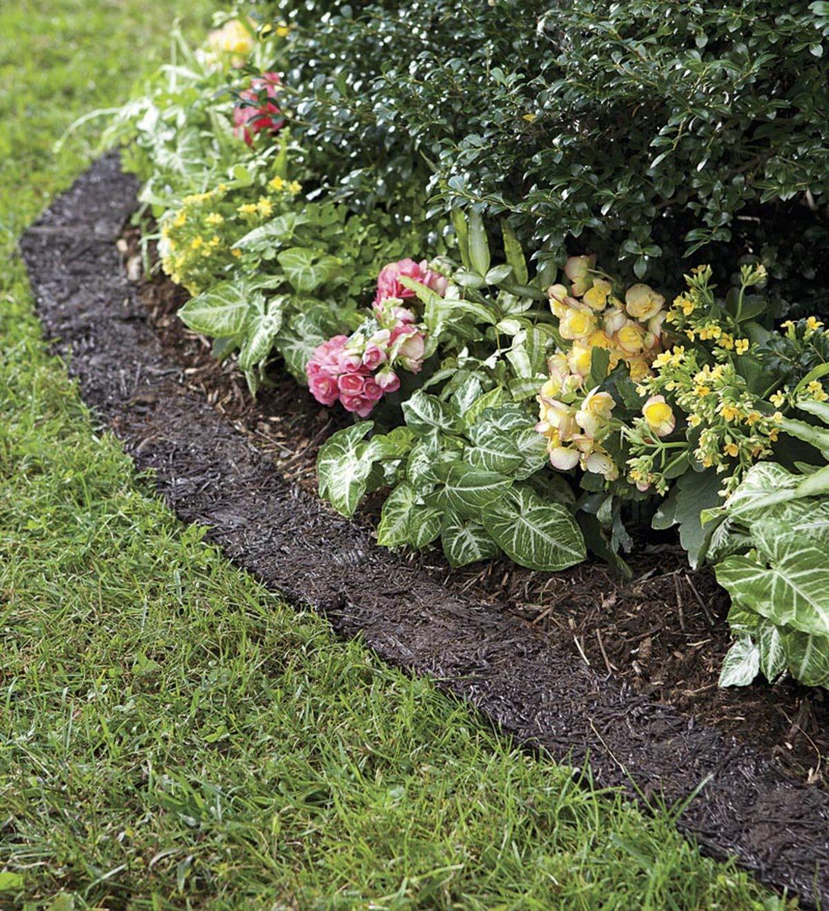 Evergreen Enterprises, Inc Perma Mulch Recycled Rubber Garden Border Edging, 120" L
