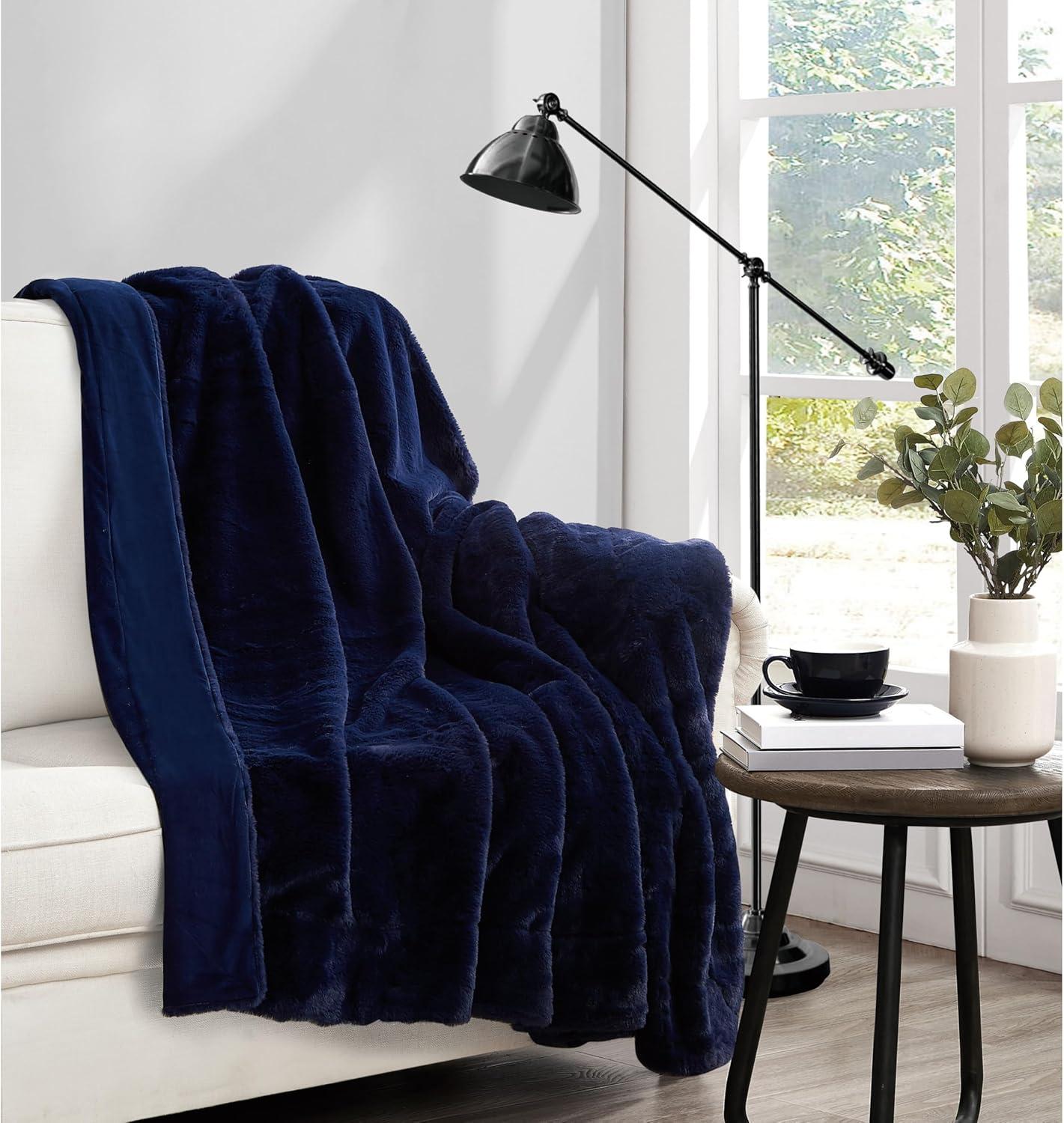 Vince Camuto Vince Camuto Faux Rabbit Fur Gift Boxed Throw
