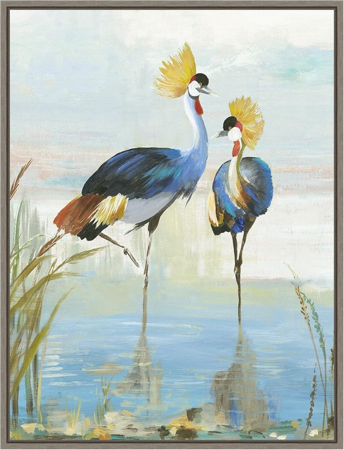 Amanti Art Heron Pairing by Aimee Wilson Framed Canvas Wall Art