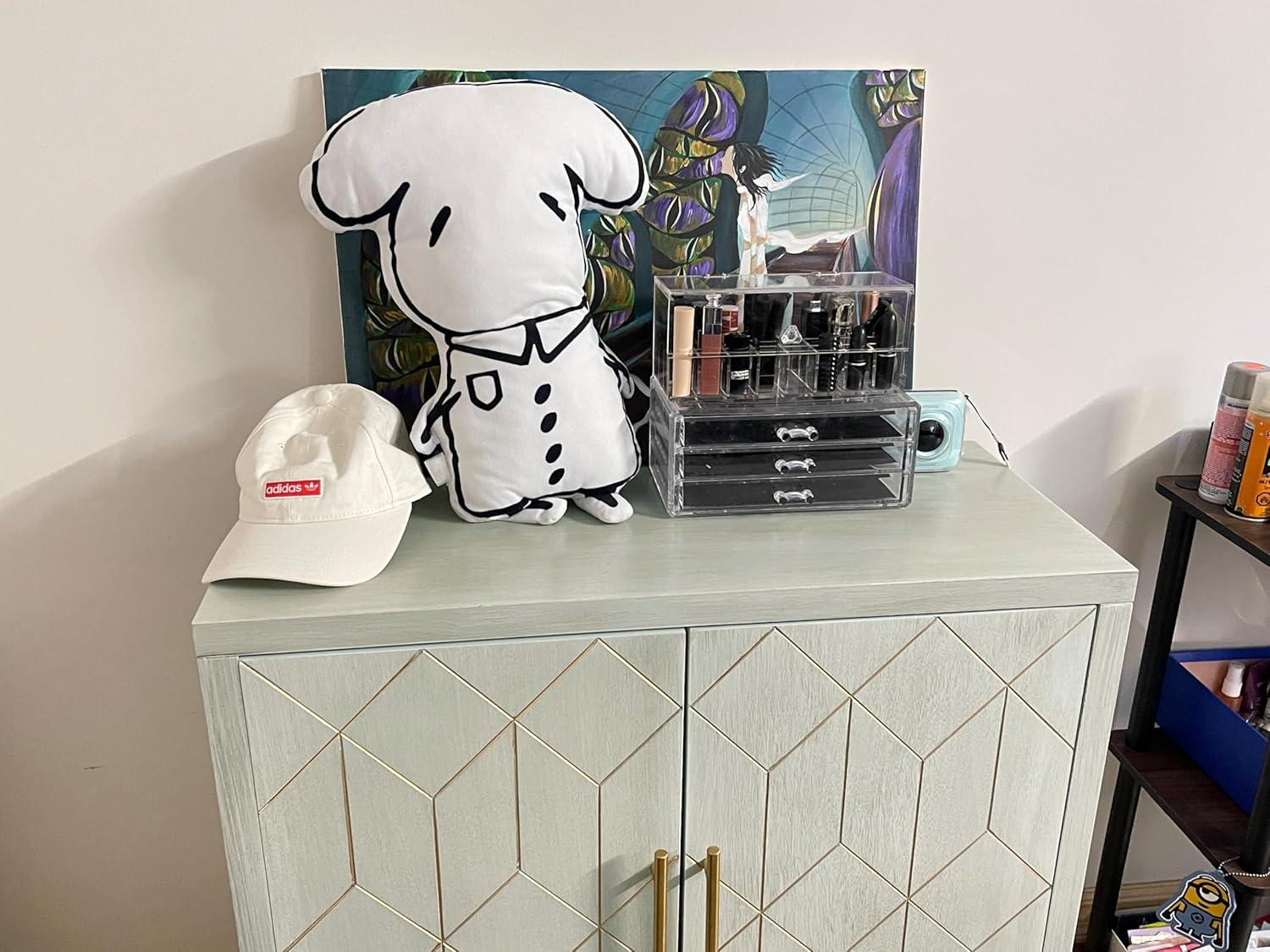 Everly Quinn Cabinet with 2 Doors, Storage Cabinet Sideboard