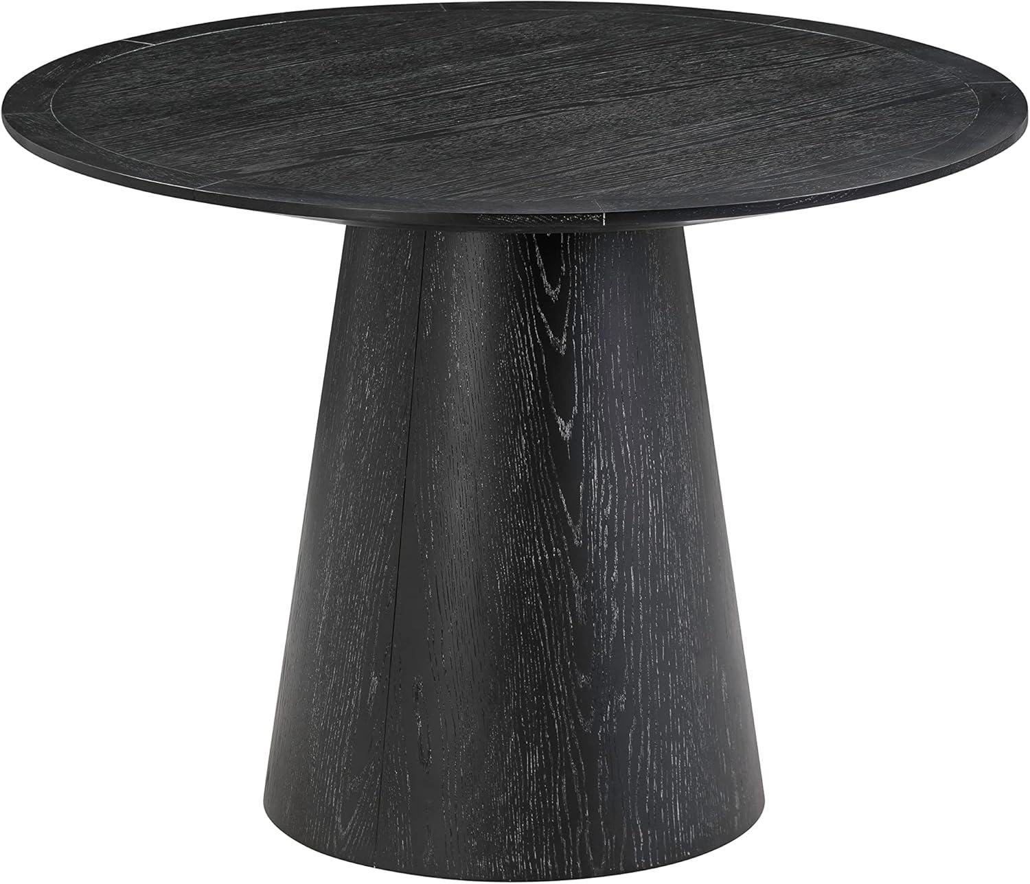 Sahara Black Oak Round Dining Table