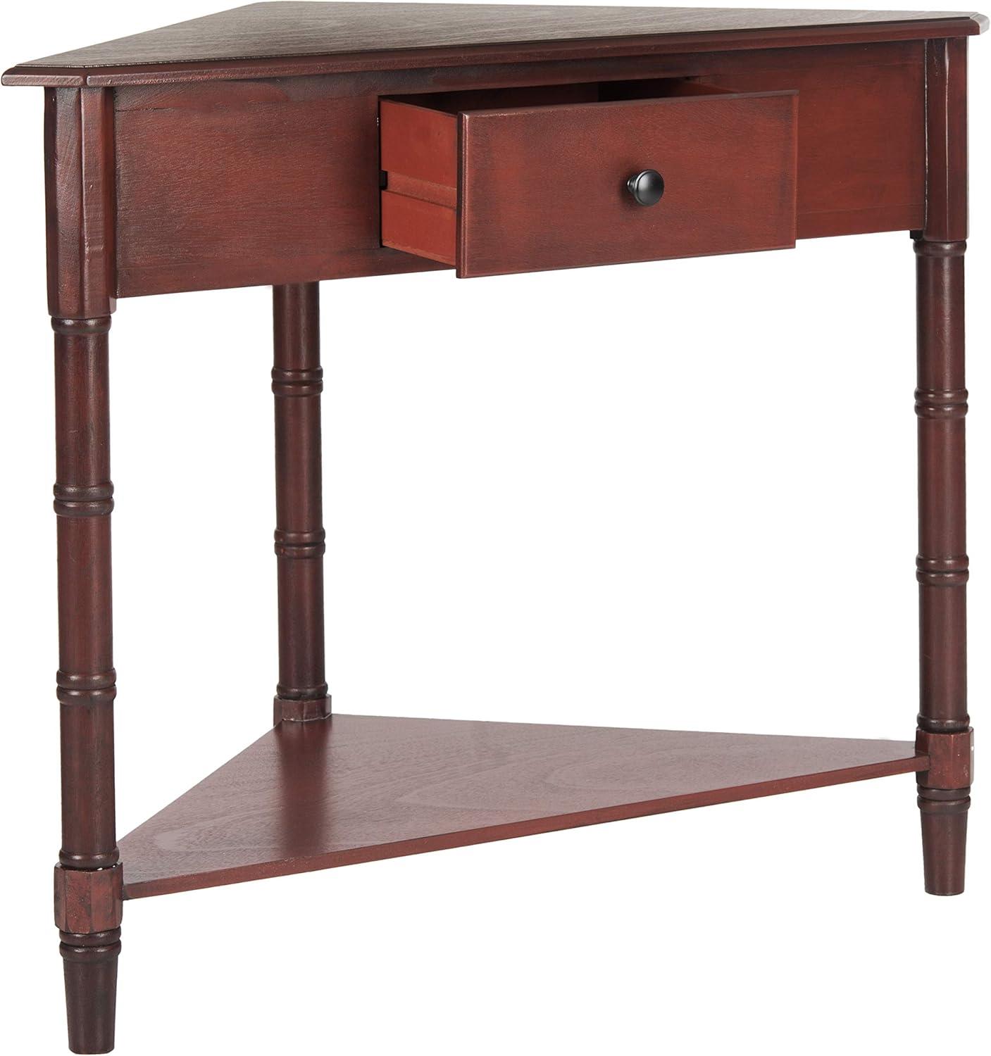 Gomez Corner Table - AMH5709E - red - Safavieh Couture