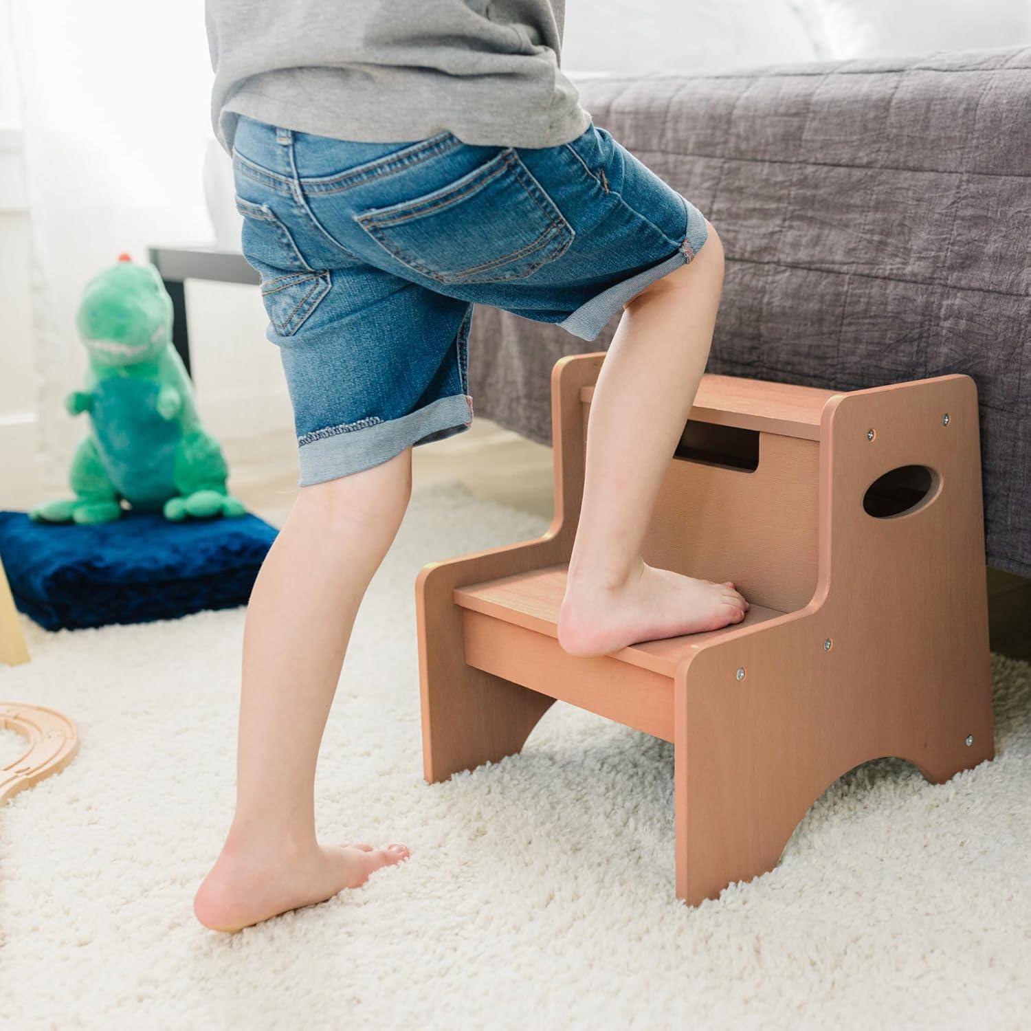 Classic Oak MDF 2-Step Stool