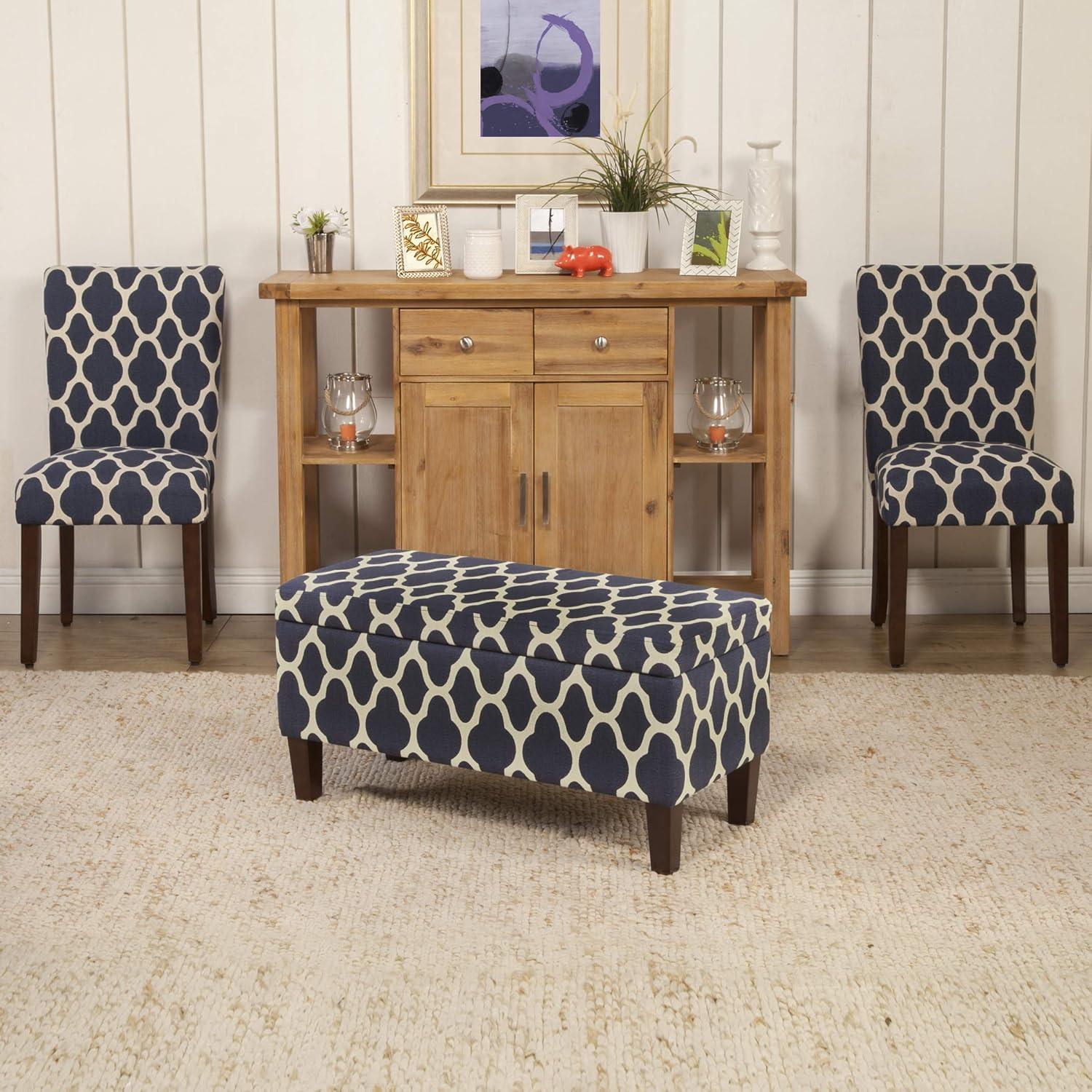 HomePop Parsons Dining Chairs (Set of 2), Quatrefoil