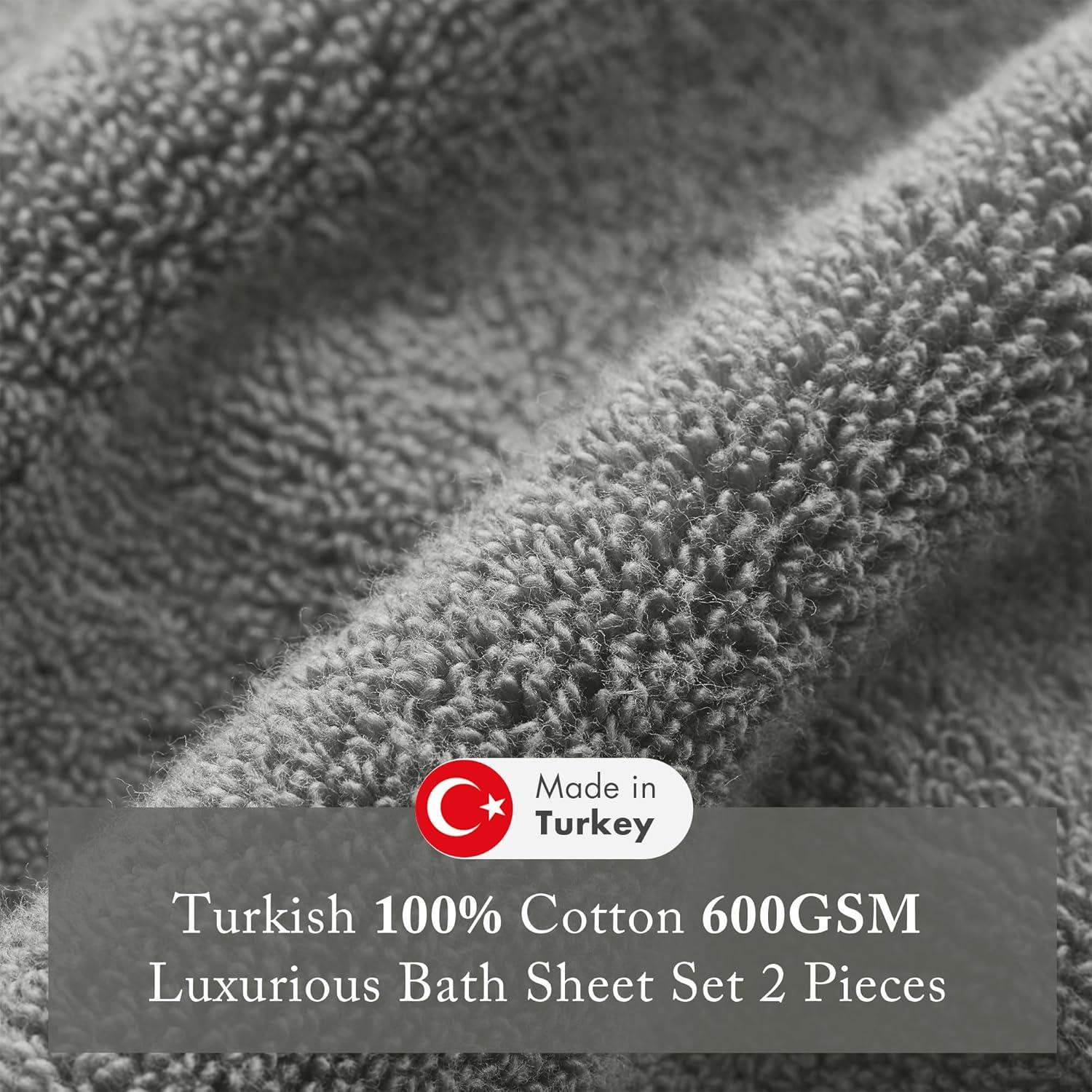 Madison Park Signature Turkish 100% Cotton Bath Sheet 2 Piece Set (Set of 2)