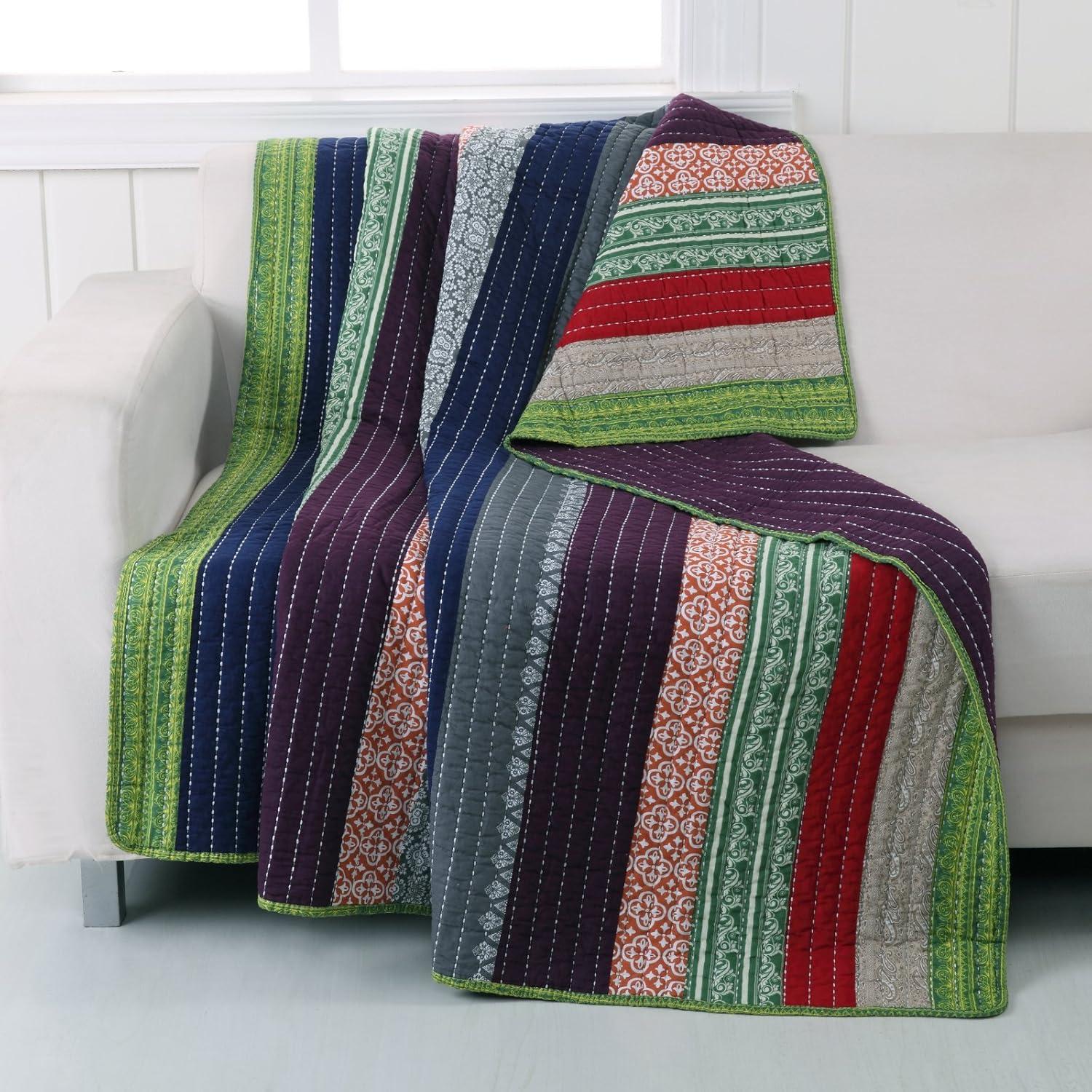 Greenland Home Fashion Marley Throw Blanket - Multi 50x60"