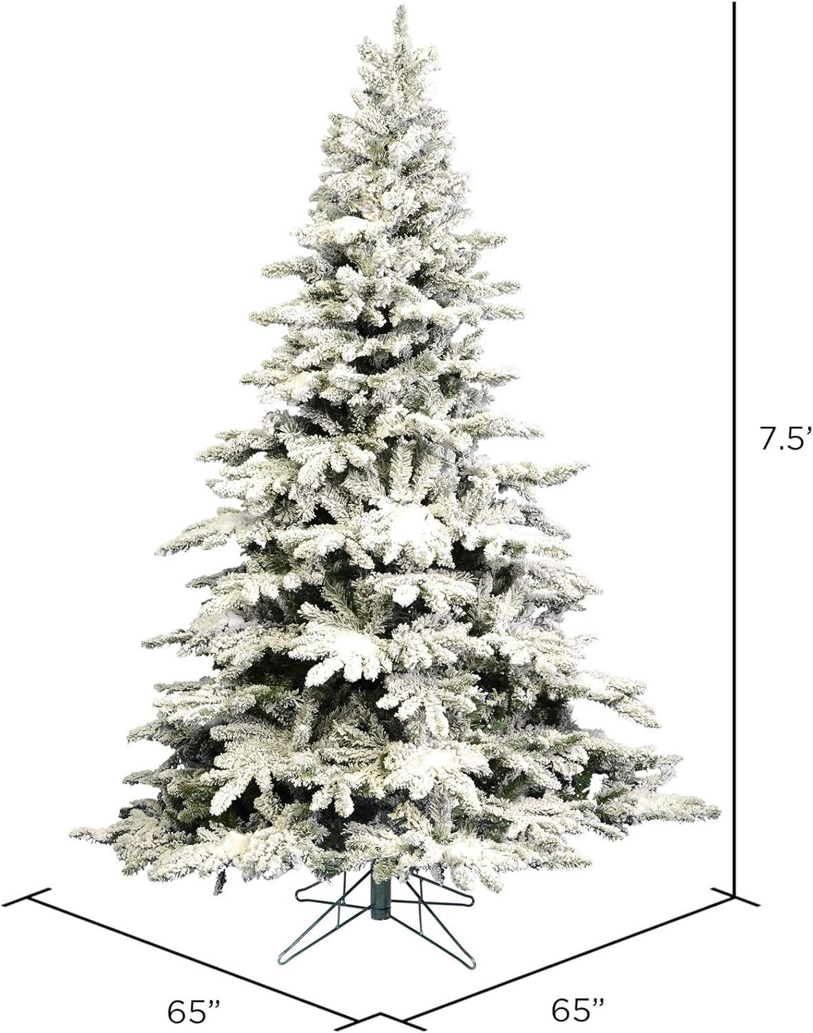 Vickerman Flocked Utica Fir Artificial Christmas Tree