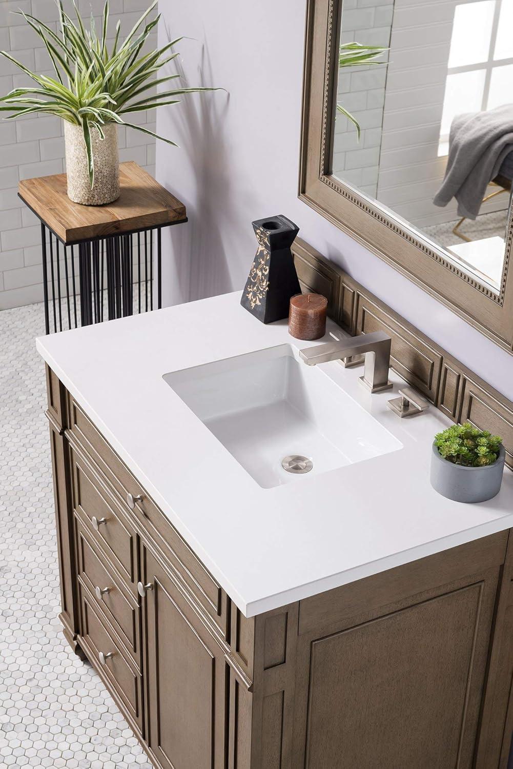 James Martin Vanities 157-V36 Bristol 36" Single Basin Hardwood Vanity Cabinet Only - Wood