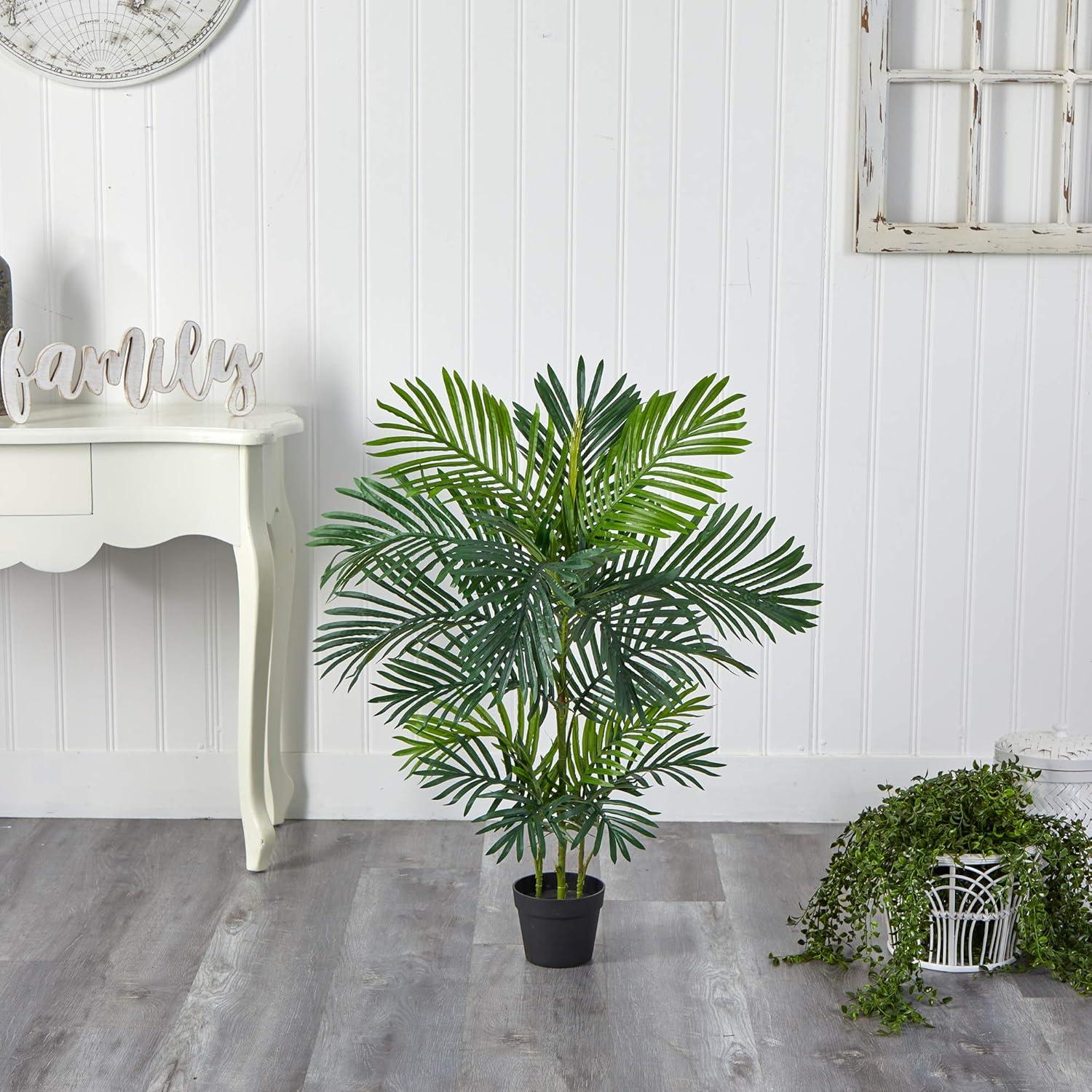 40" Indoor/Outdoor Areca Artificial Palm Tree - Nearly Natural: UV & Weather-Resistant Faux Palm