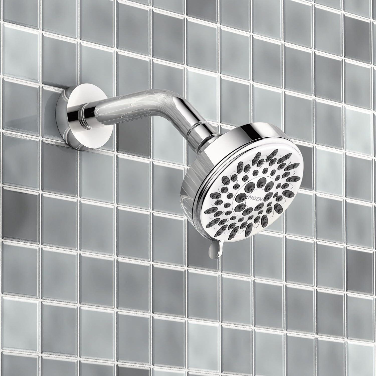 Moen Ignite Chrome Five-function Shower Head With 2.5 GPM High-Pressure Spray, 20090