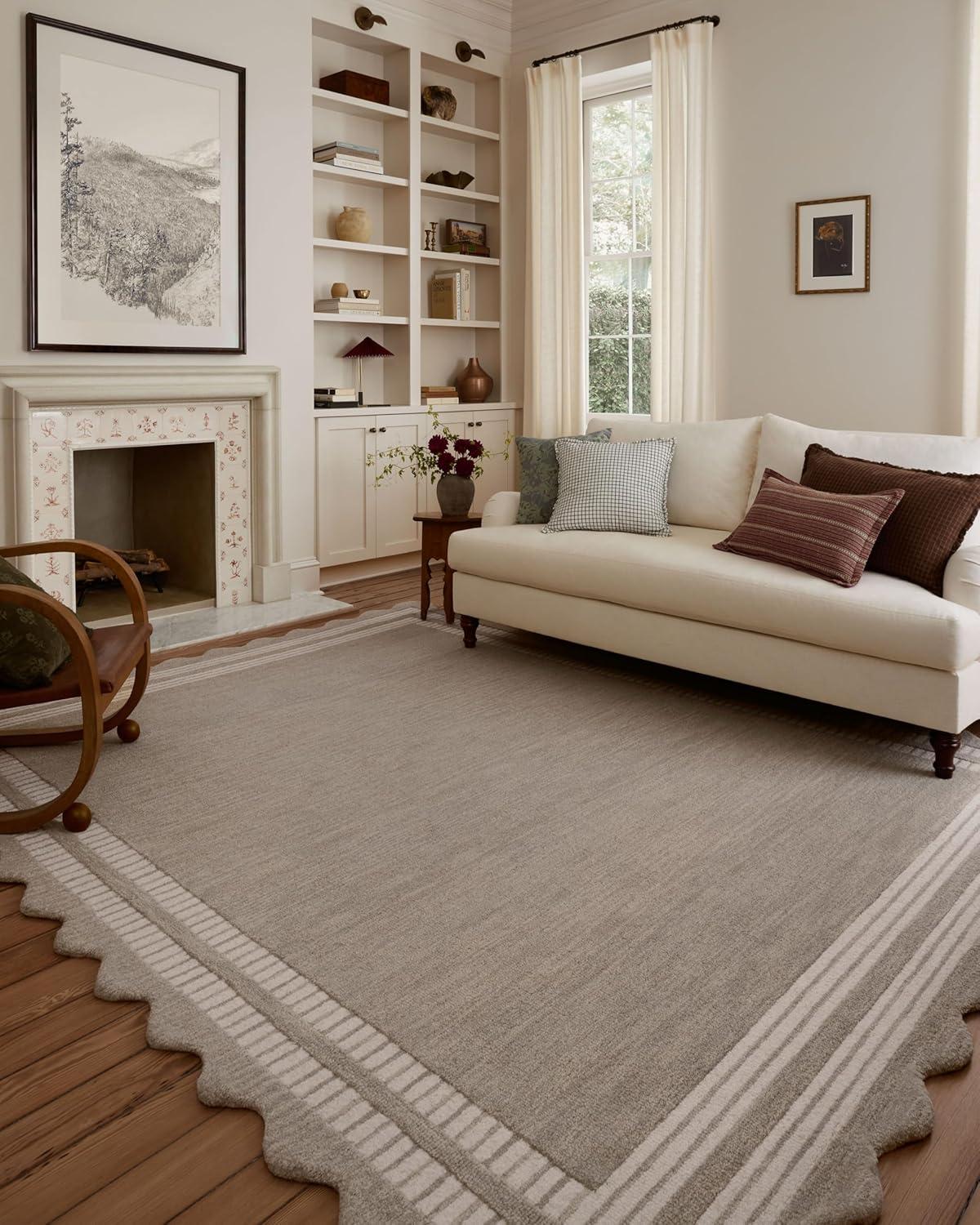 Chris Loves Julia x Loloi Scottie Fog / Ivory Area Rug