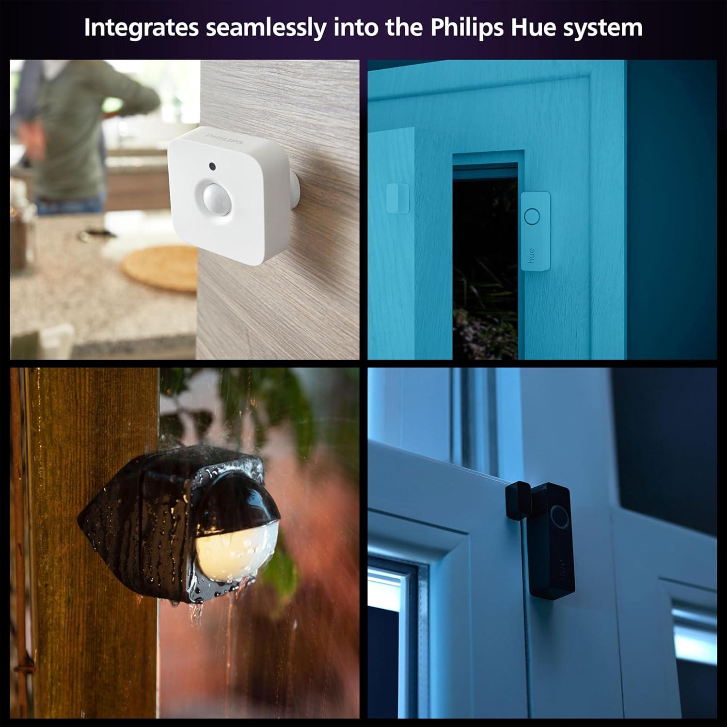 Philips Hue White Welcome LED Floodlight: Outdoor Wall Light, Automatic, 2300 Lumens, App-Controlled, All-Weather Design