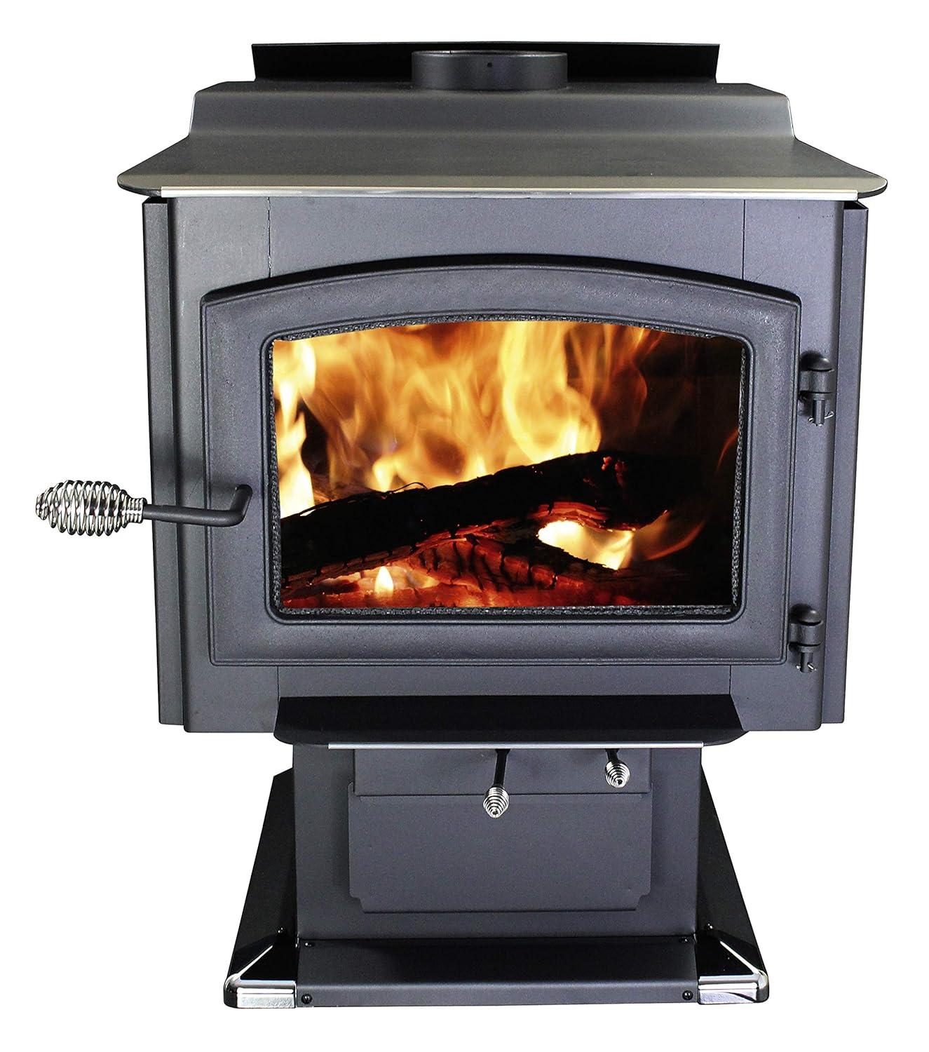 Ashley Hearth 3200 Square Feet Direct Vent Freestanding Wood Burning Stove with Blower