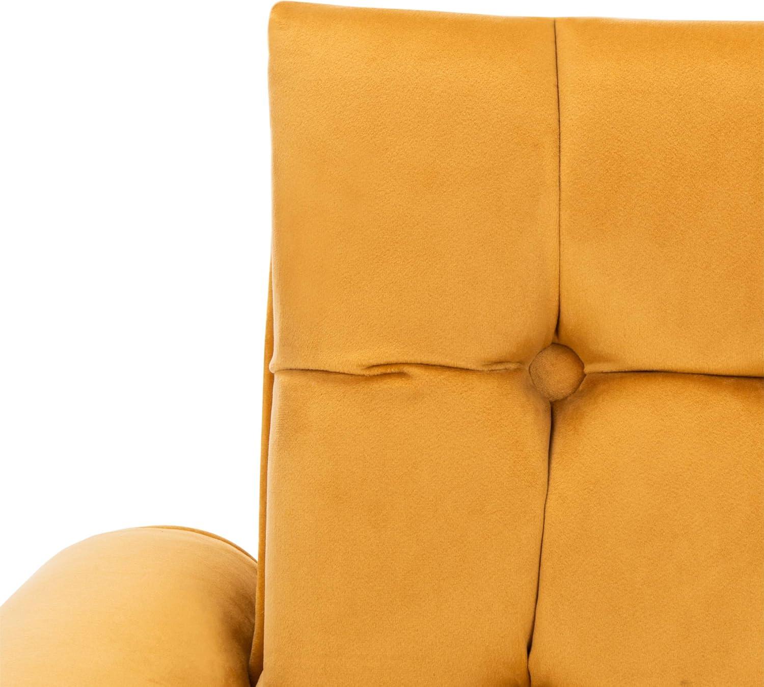 Amaris Tufted Accent Chair - ACH4503 - Marigold/Black - Safavieh